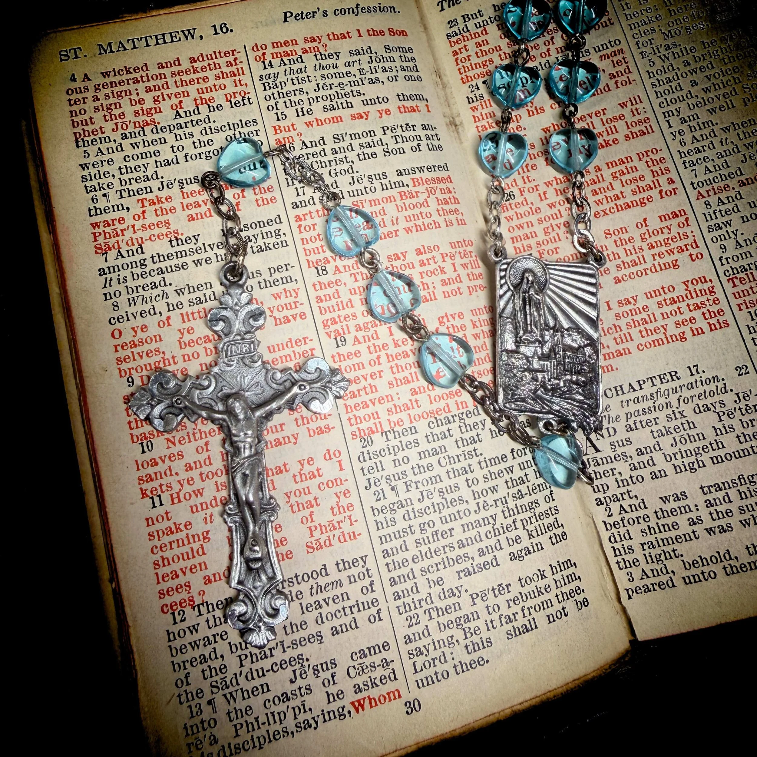 Lourdes Rosary Blue Heart Beads 5.jpg