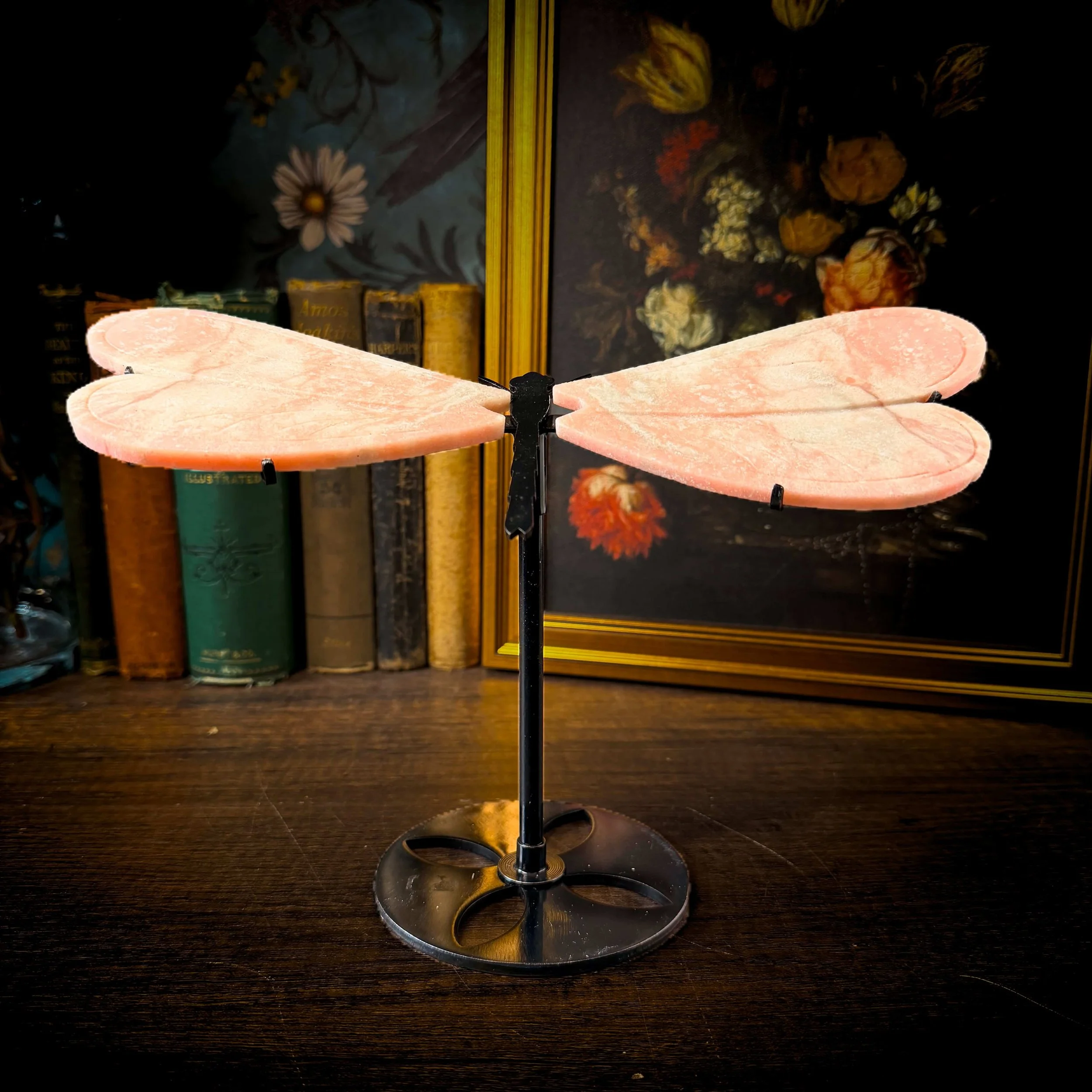 Pink Opal Dragonfly for Transformation and New Beginnings