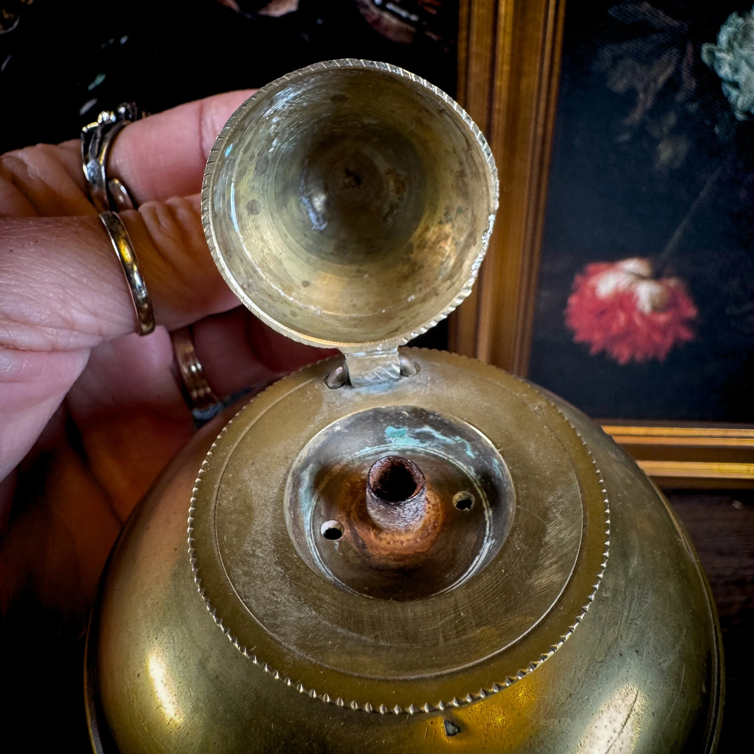 Vintage Brass Oil Lamp 11.jpg