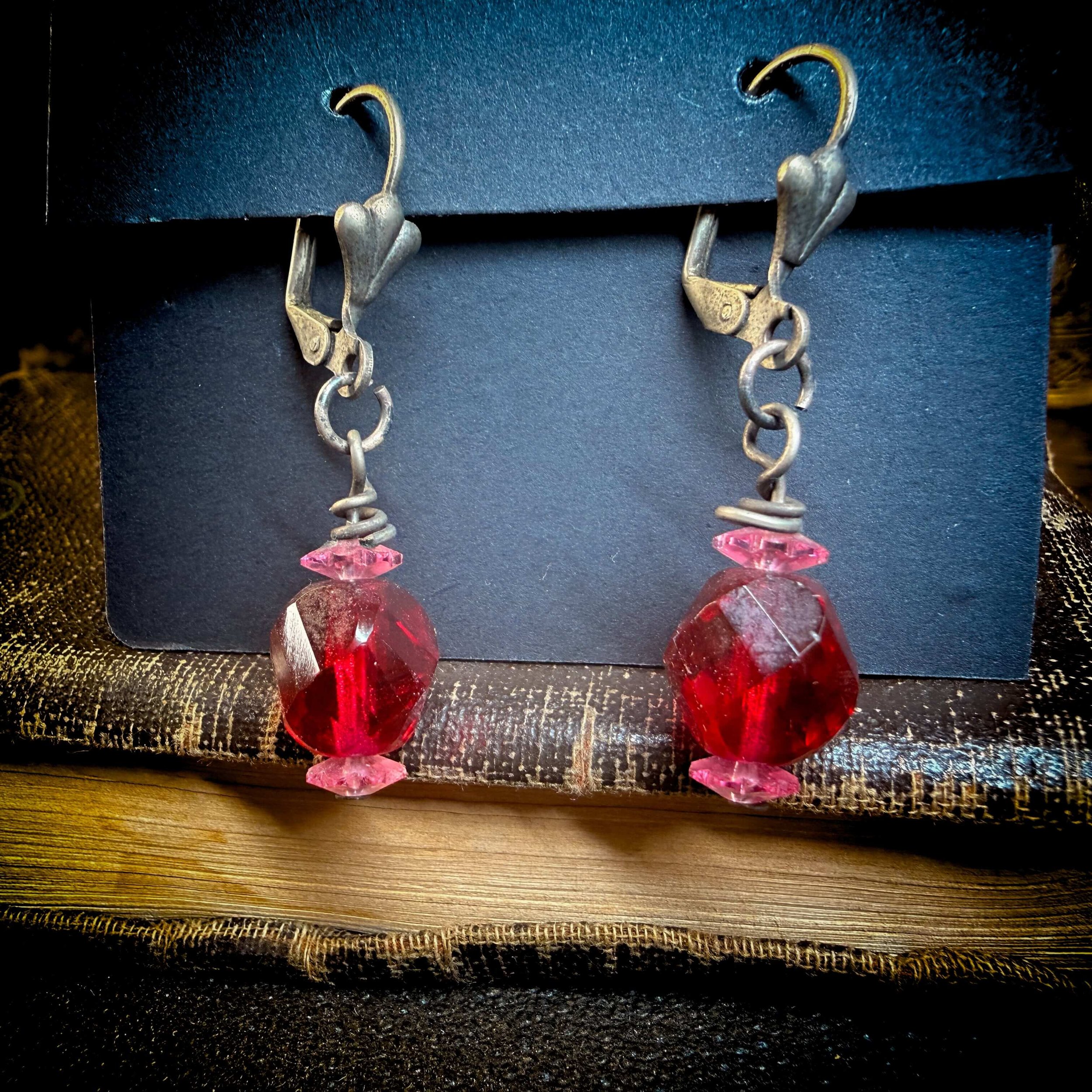 Red Bead Drop Earring 1.jpg