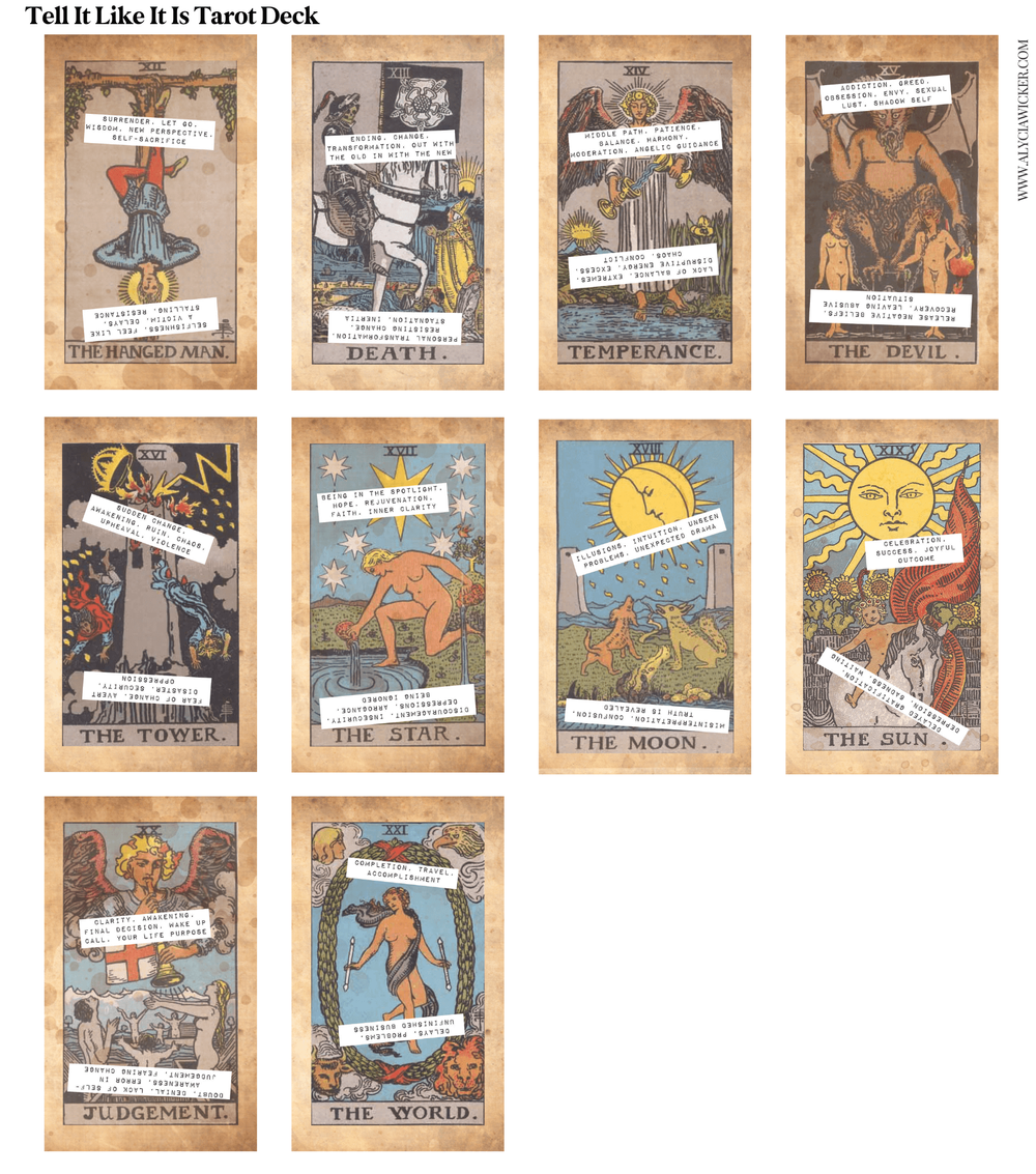 The Tell It Like It Is Tarot Deck — Alycia Wicker