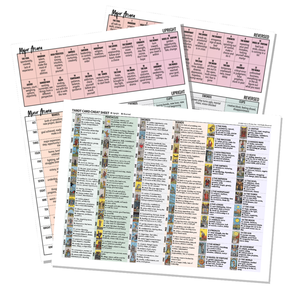 Tarot Card Cheat Sheet — Alycia Wicker tarot-card-cheat-sheet-alycia-wicker
