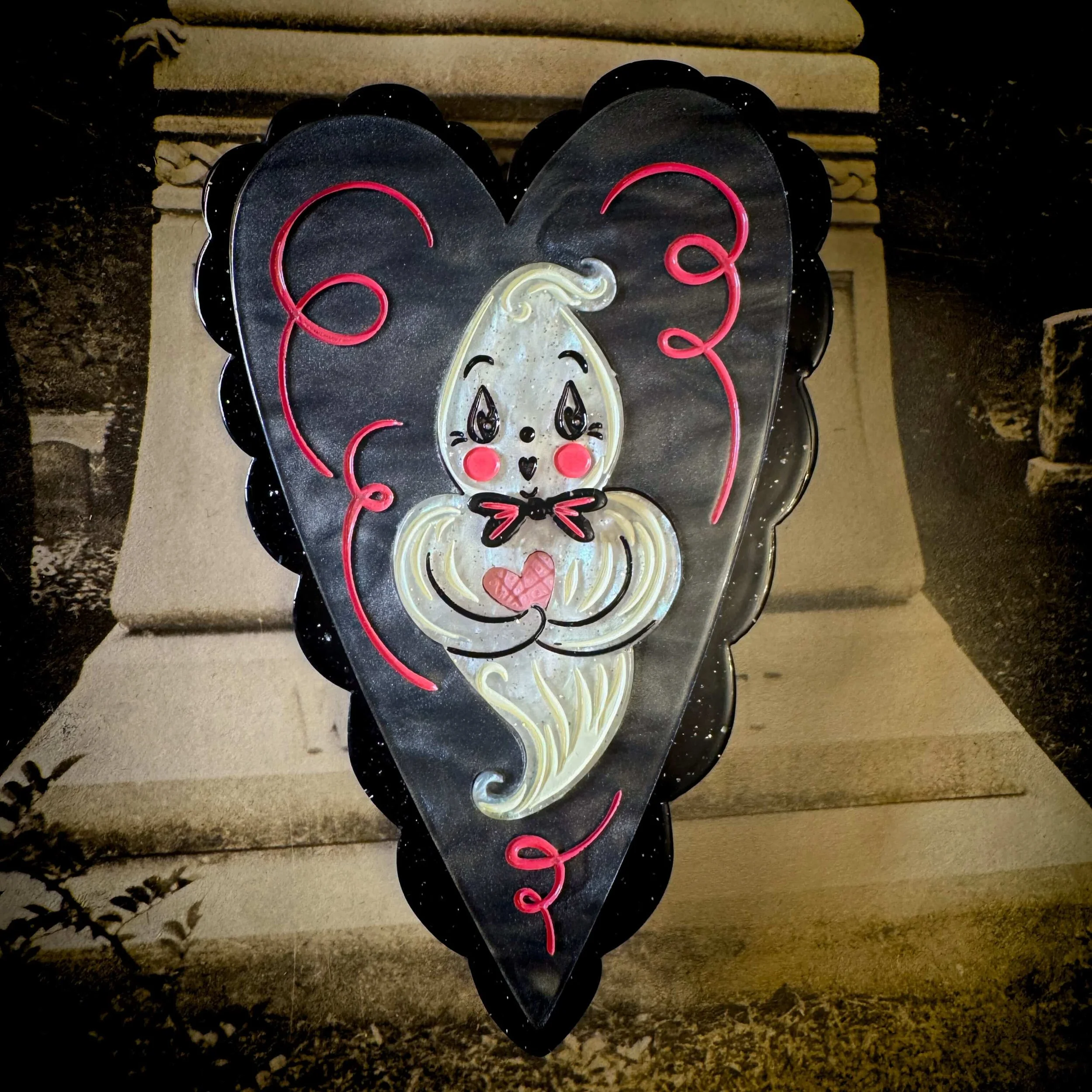 Haunted Heart Brooch by Johanna Parker x Lipstick & Chrome