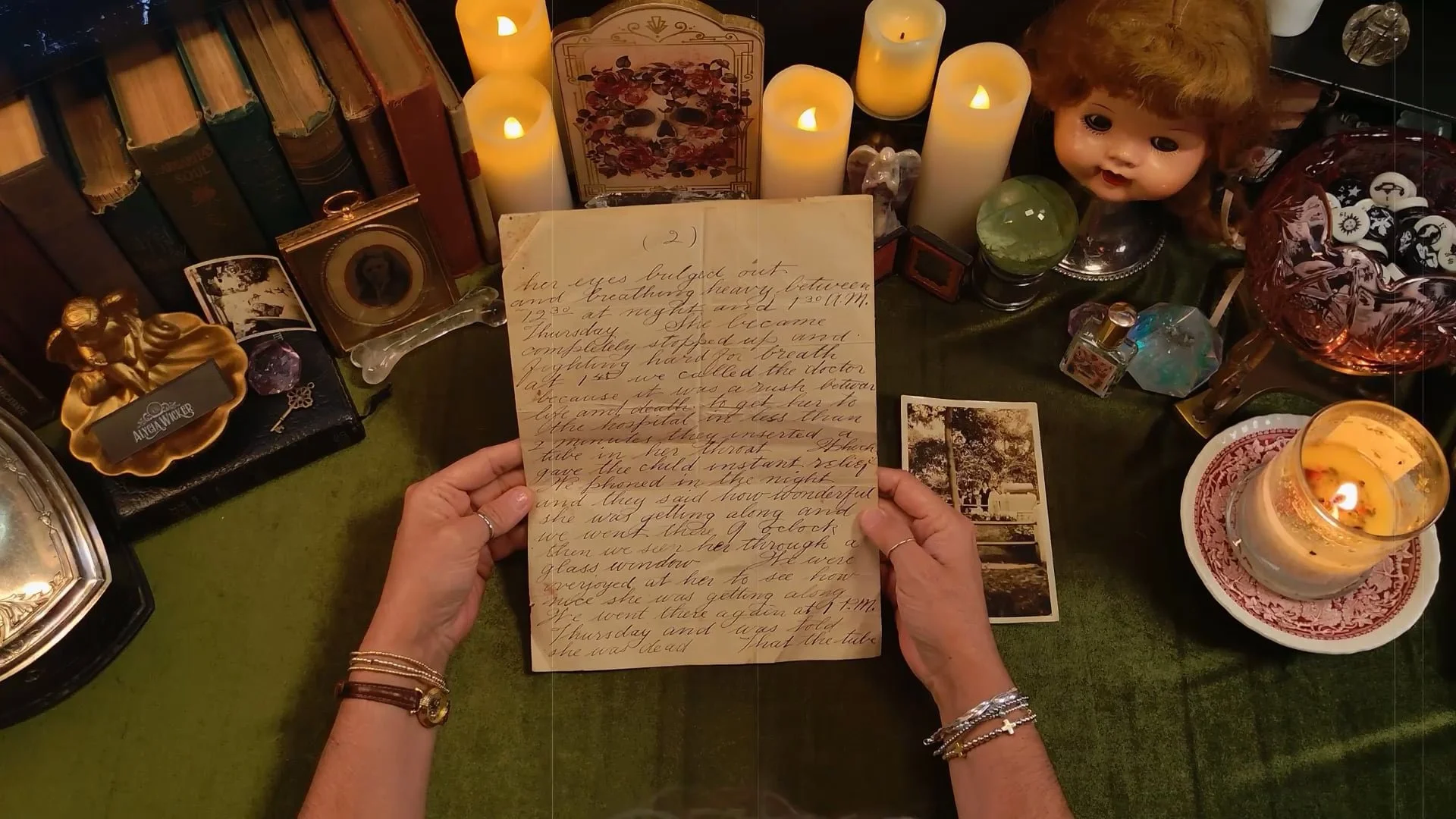 Reading a Letter Written the Day After She Died