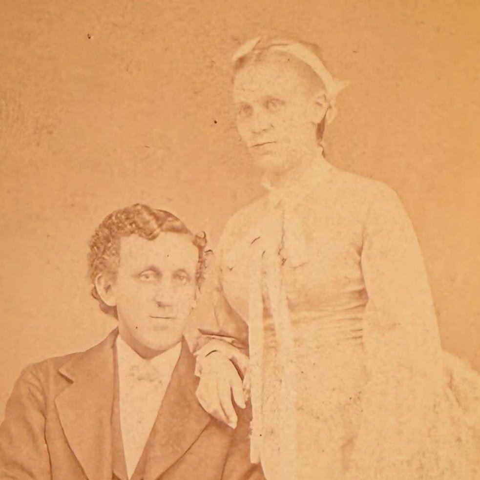 Adopt the Ghostly Couple Antique Victorian CDV