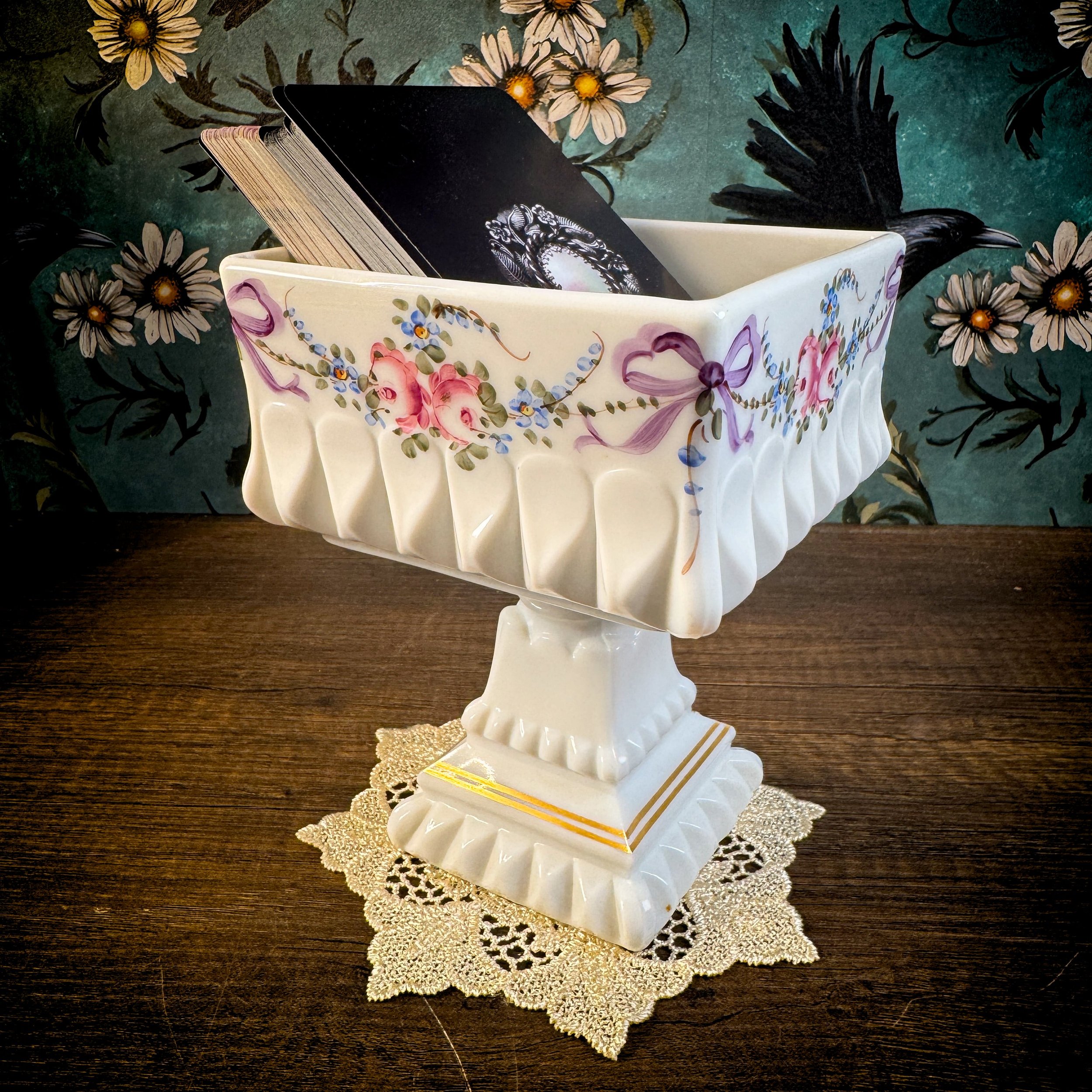 Westmoreland Milk Glass Wedding Cake Box Candy -12.jpg