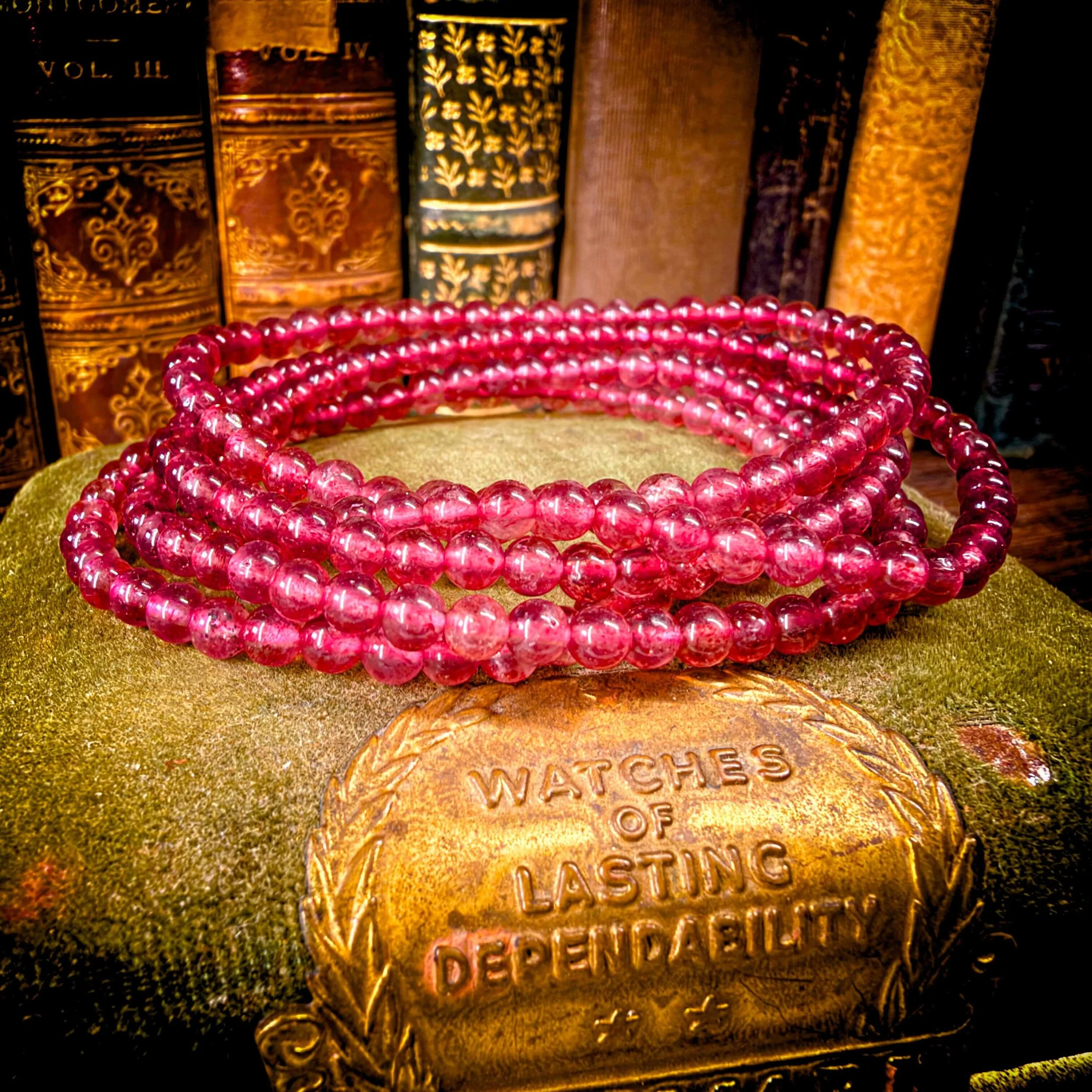 Strawberry Quartz Bead Bracelet for Self-Love & Joy