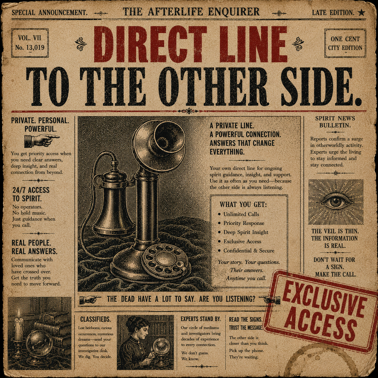 The Psychic Hotline — Private Access