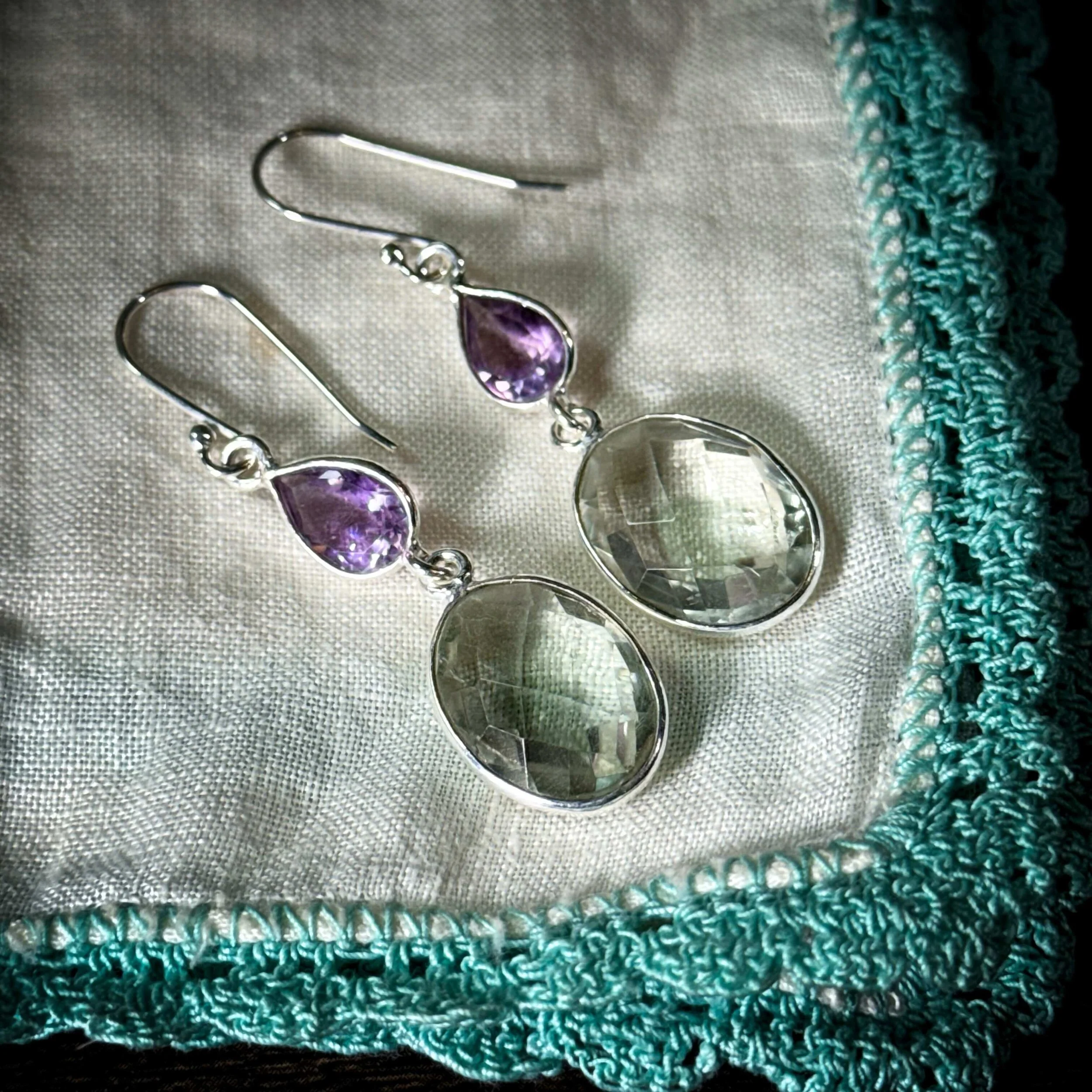 Amethyst Green Purple Dangle Earrings 10.jpg