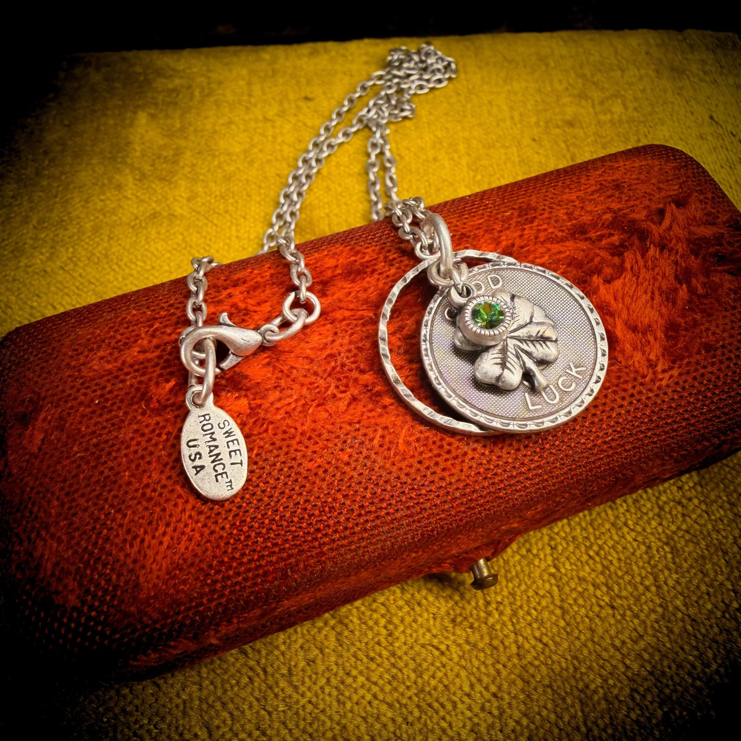 Good Luck Coin Necklace with Four Leaf Clover Charm 2(1).jpg