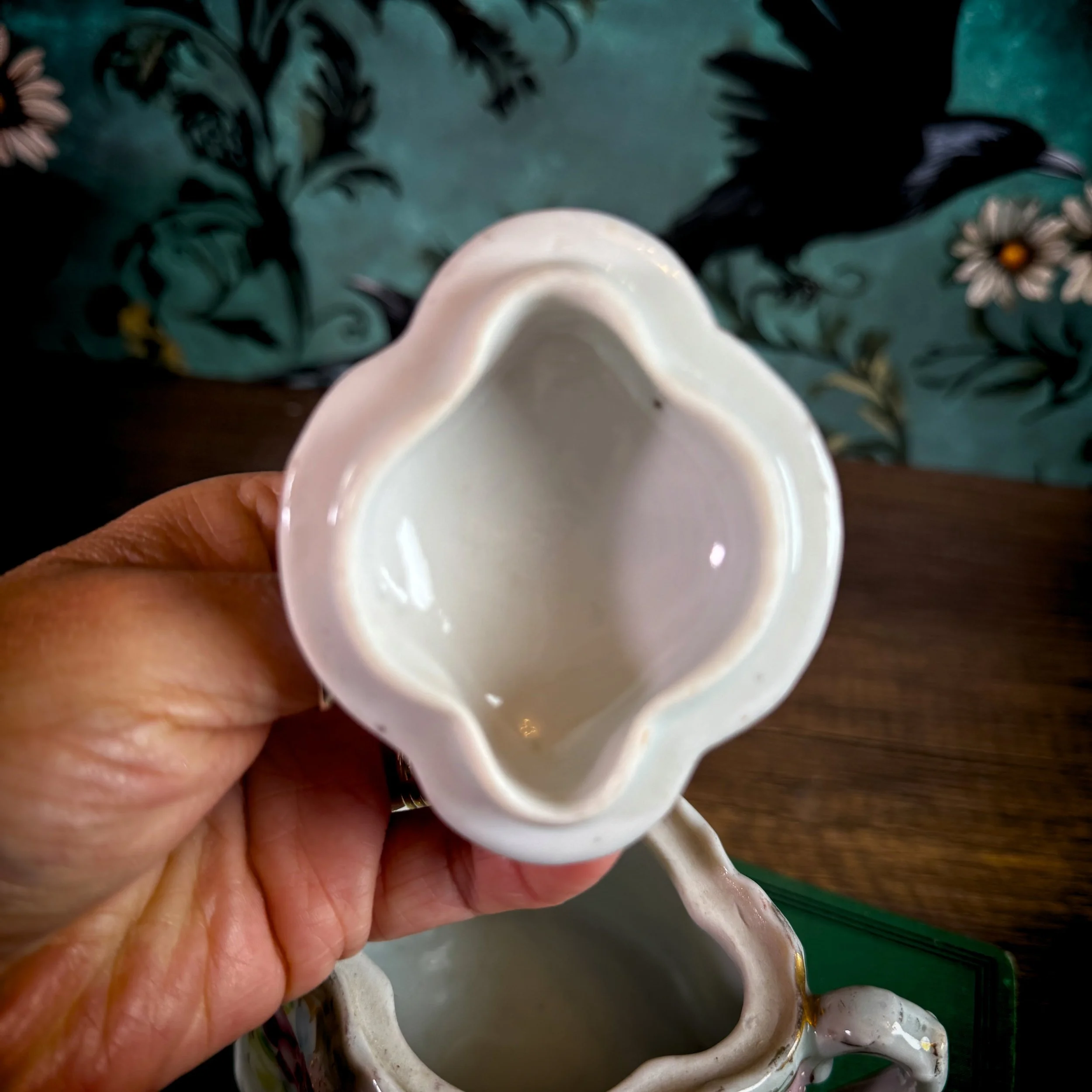 Vintage Floral Porcelain Lidded Bowl 3.jpg
