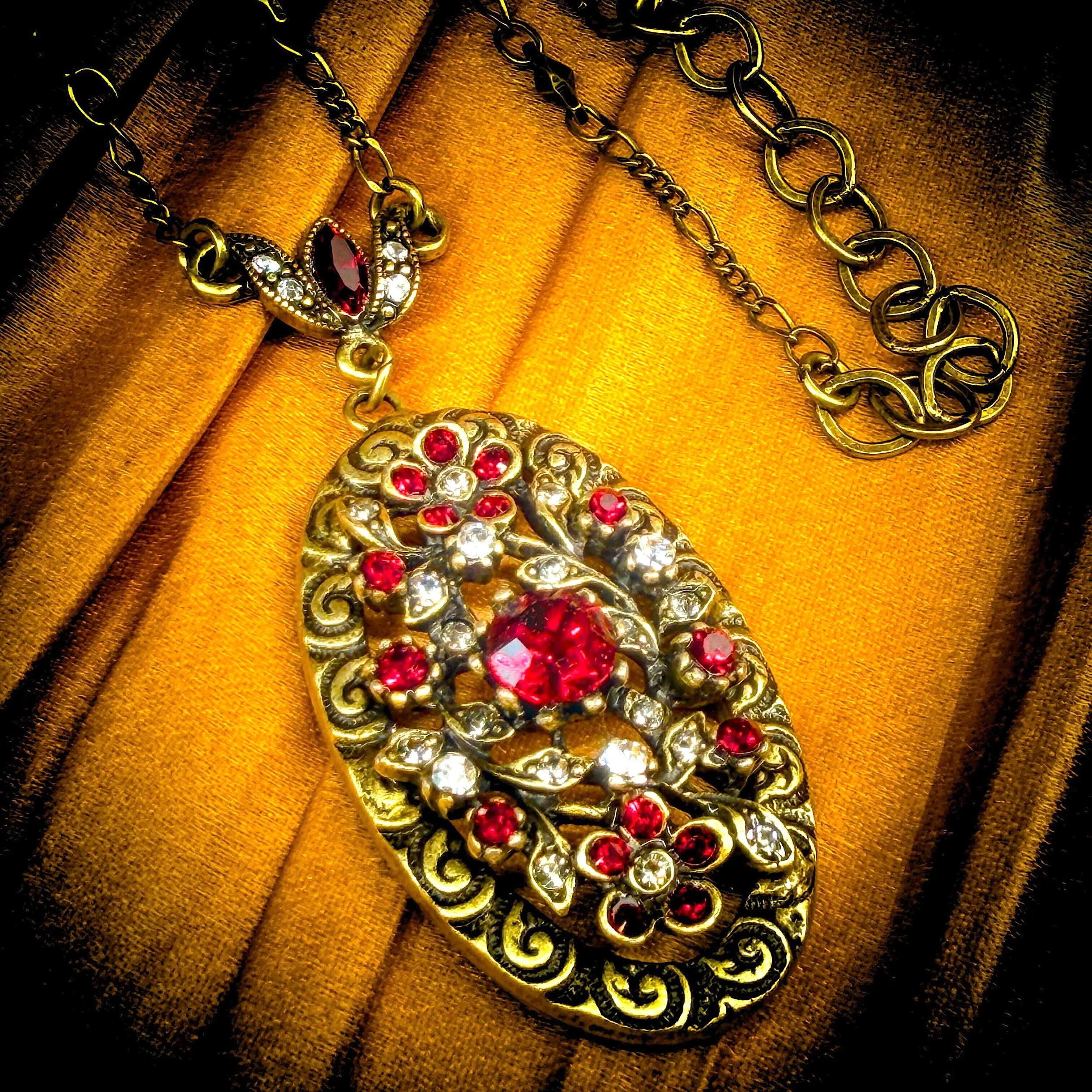 Victorian Garnet Floral Necklace 16.jpg
