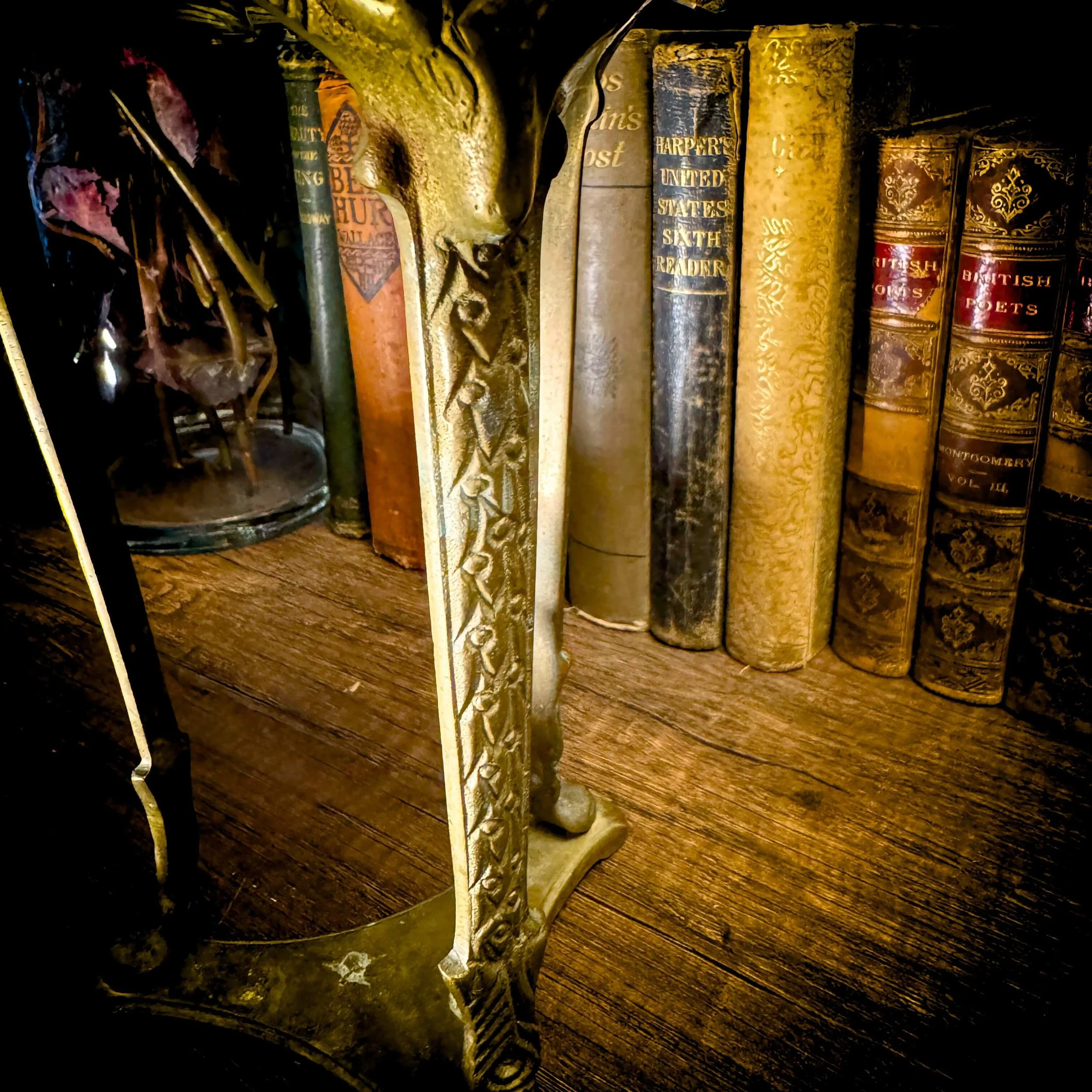 Brass Holder Red Cut Glass Bowl 18.jpg