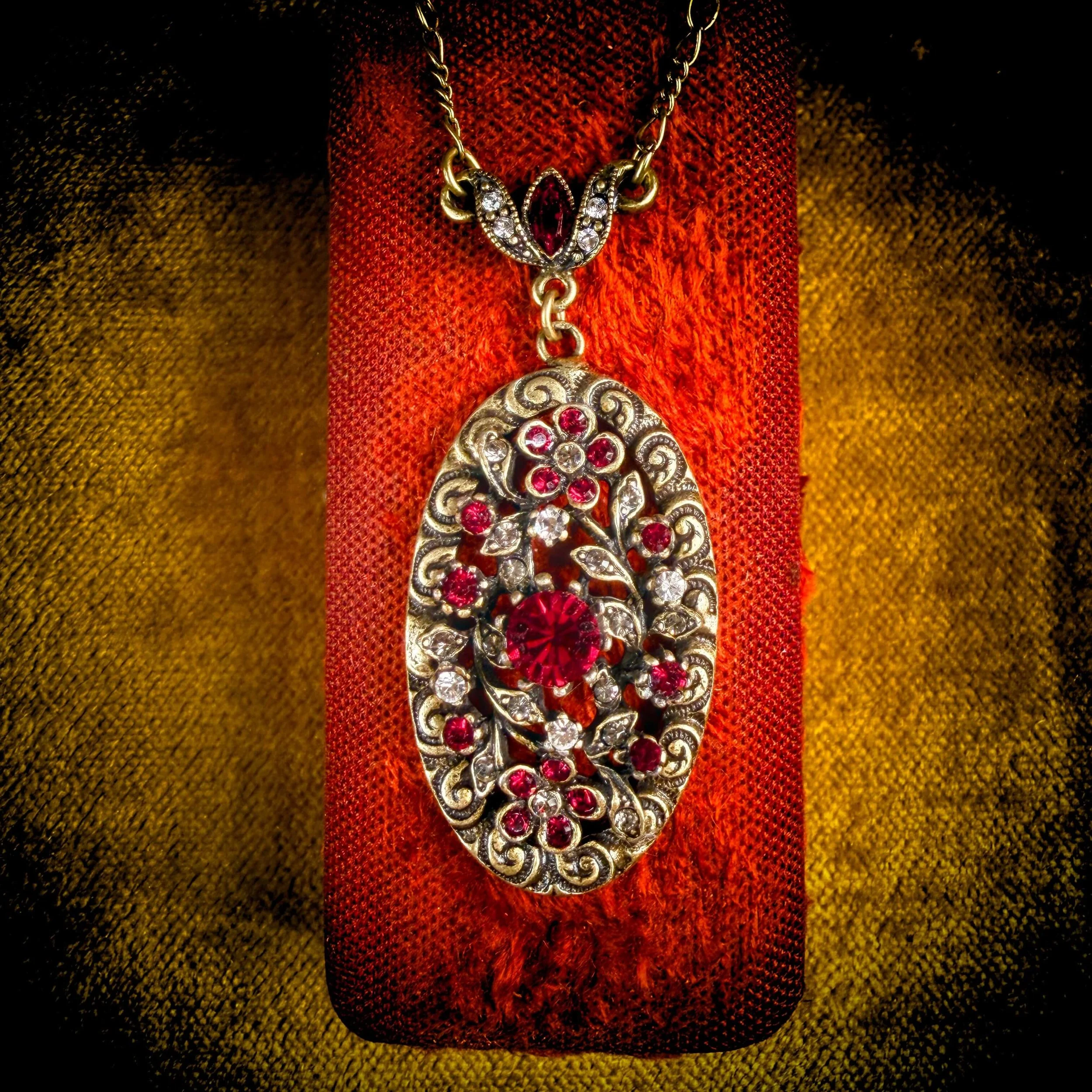 Victorian Garnet Floral Necklace 7.jpg