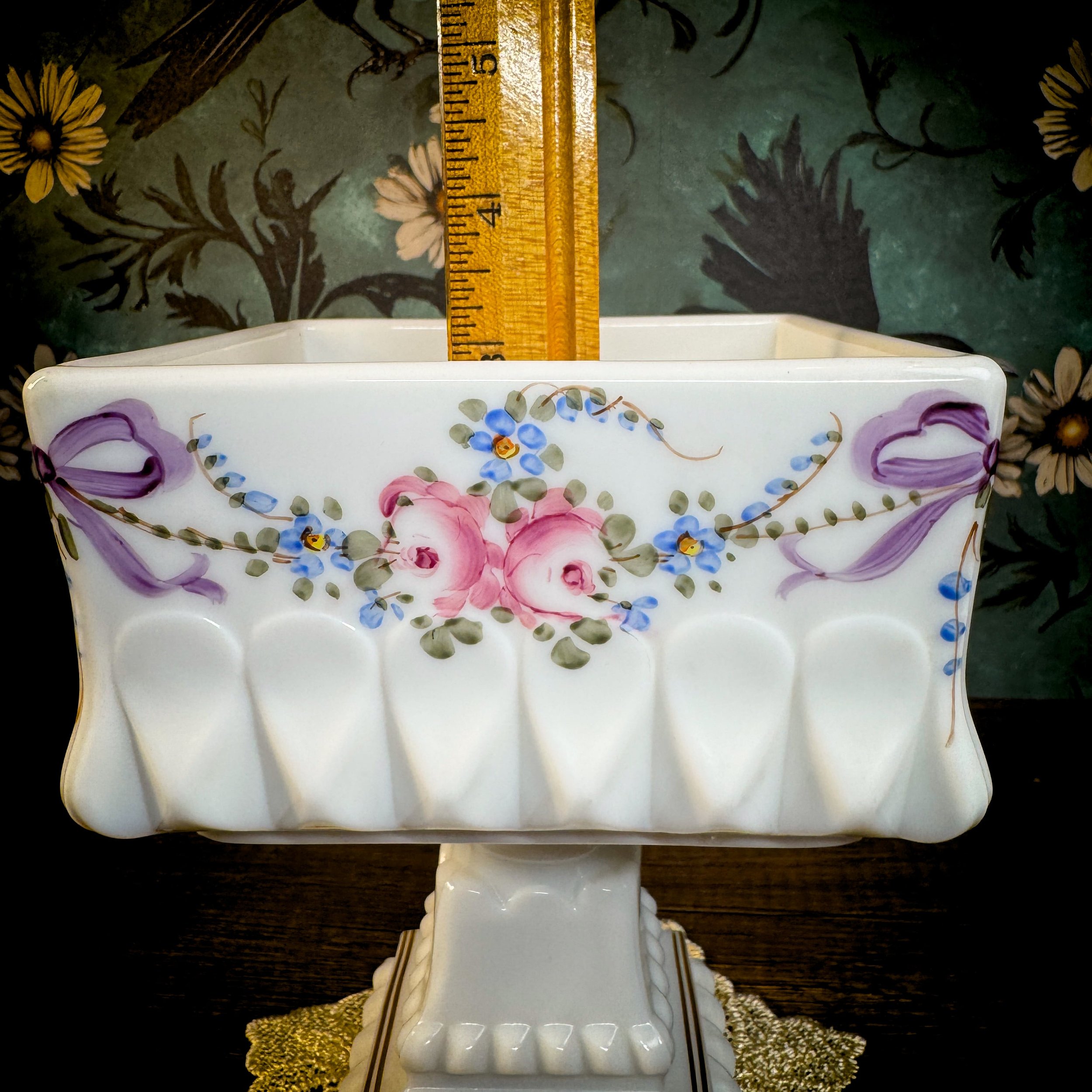 Westmoreland Milk Glass Wedding Cake Box Candy -4.jpg