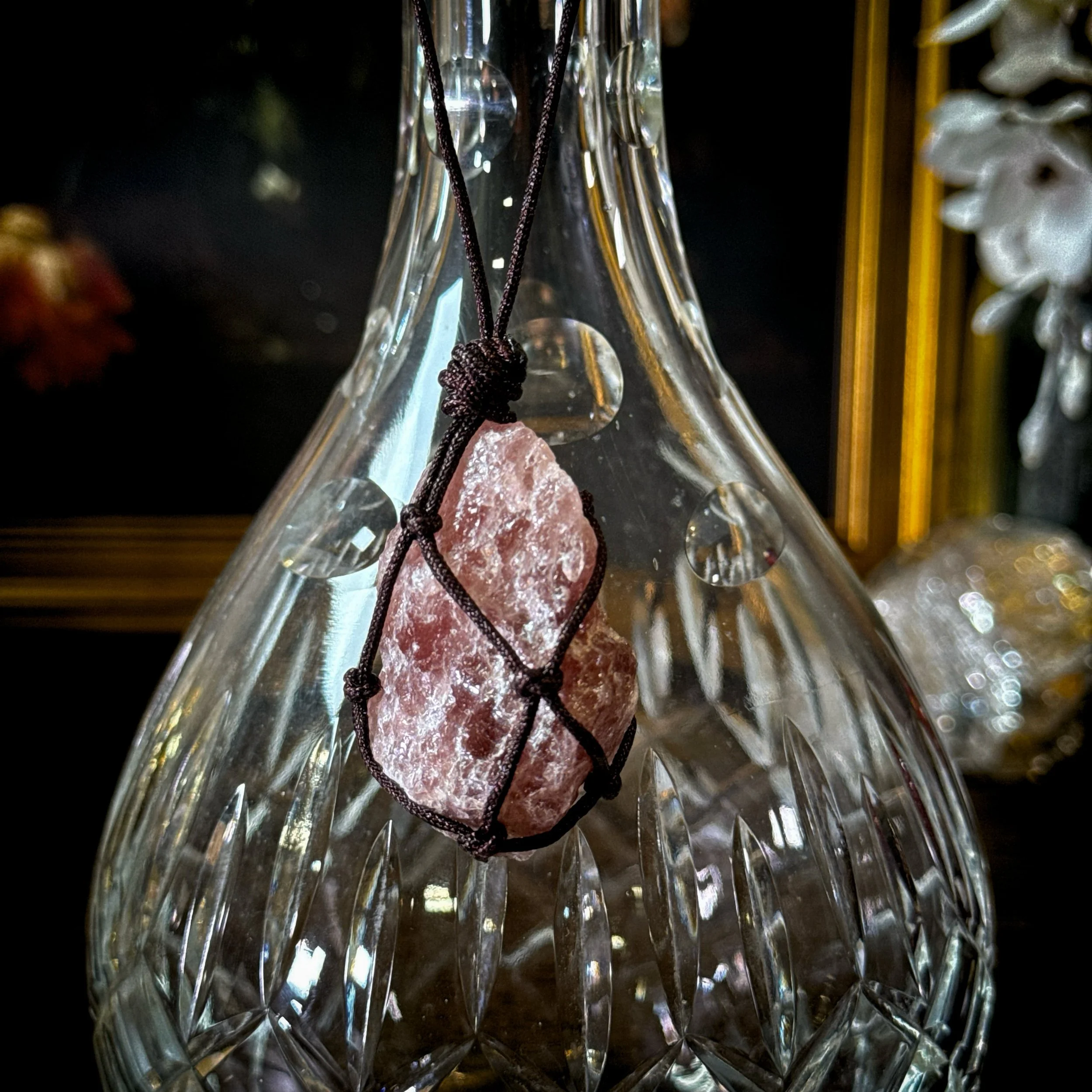 Roselight Strawberry Quartz Necklace