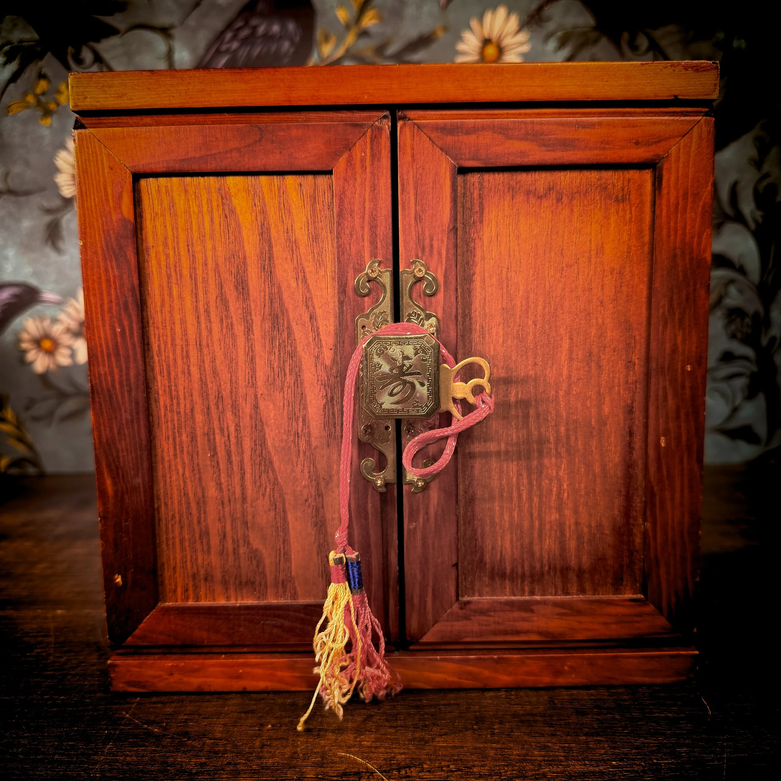 Wooden Altar Cabinet for Sacred Objects and Little Mysteries