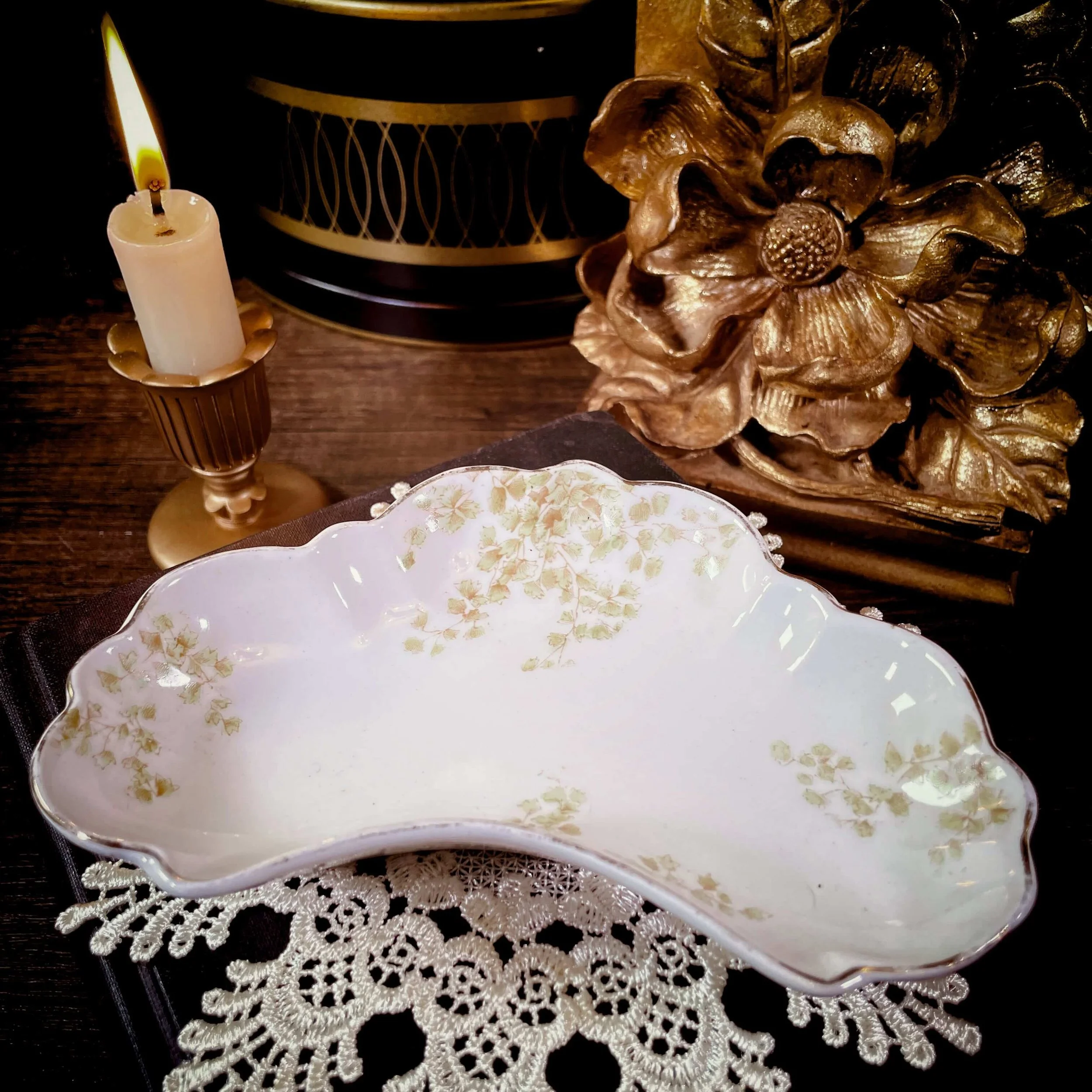 Antique Crescent Dish with Rose Quartz & Aventurine 5.jpg
