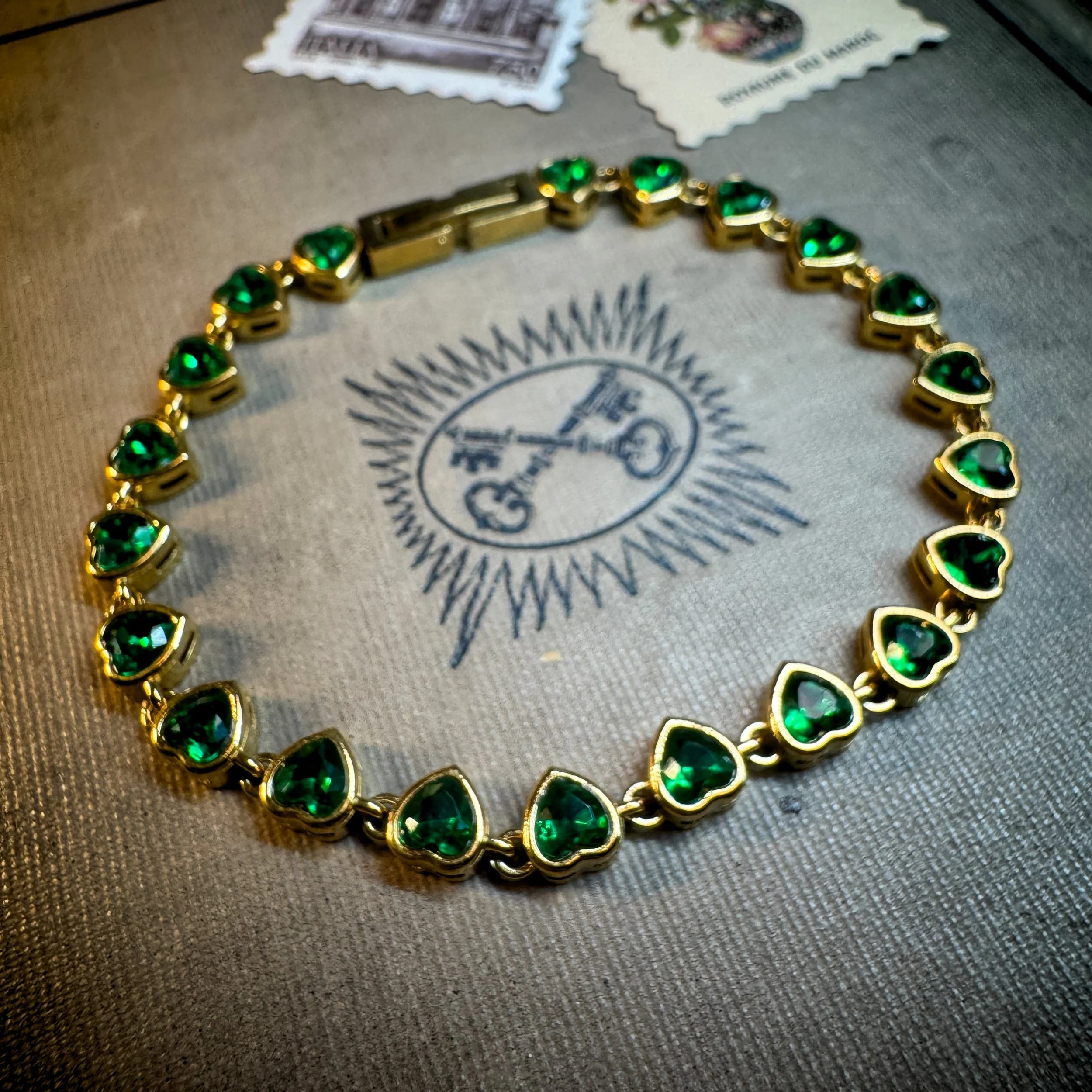 Emerald Heart Tennis Bracelet 4.jpg