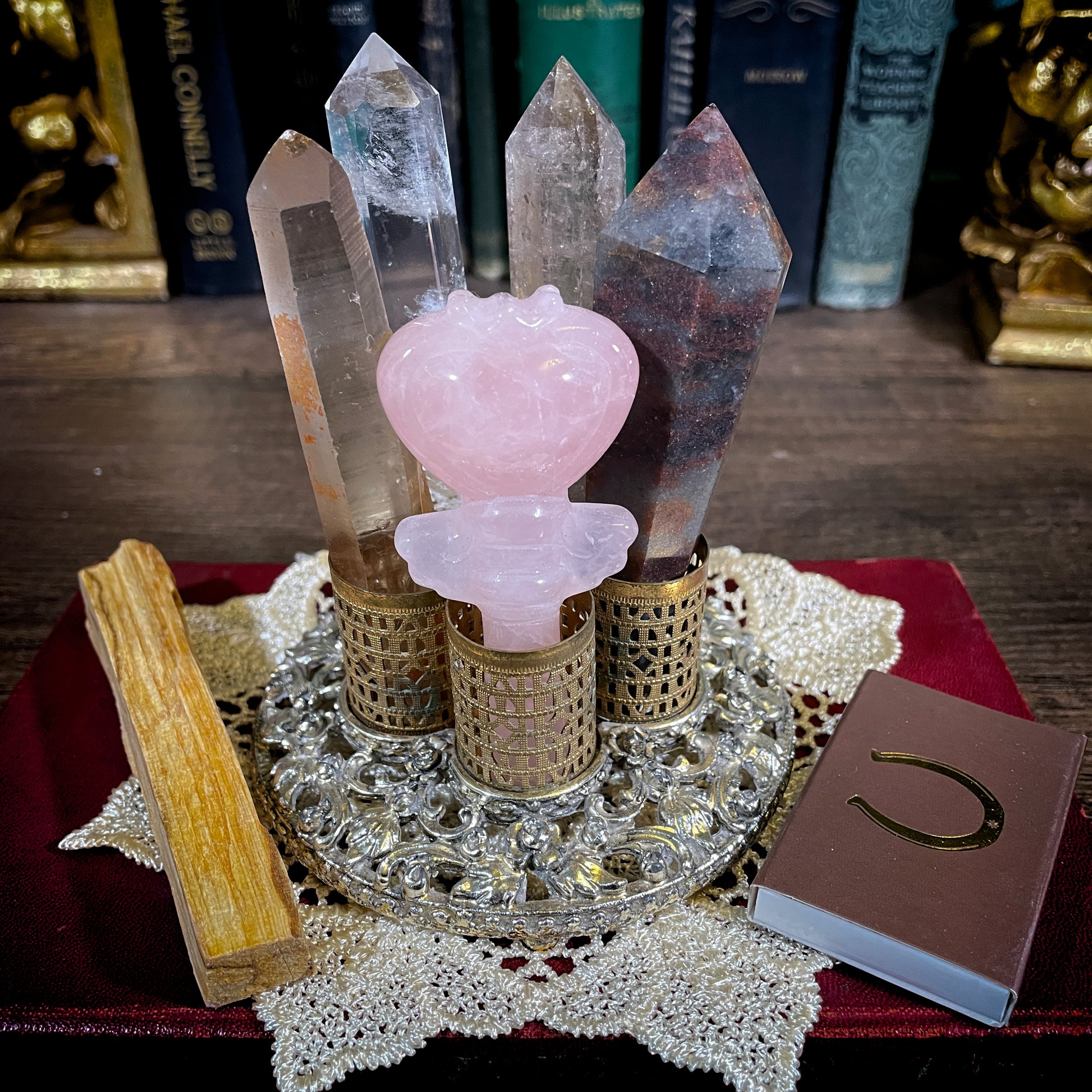 Vintage Wand Holder Ritual Set