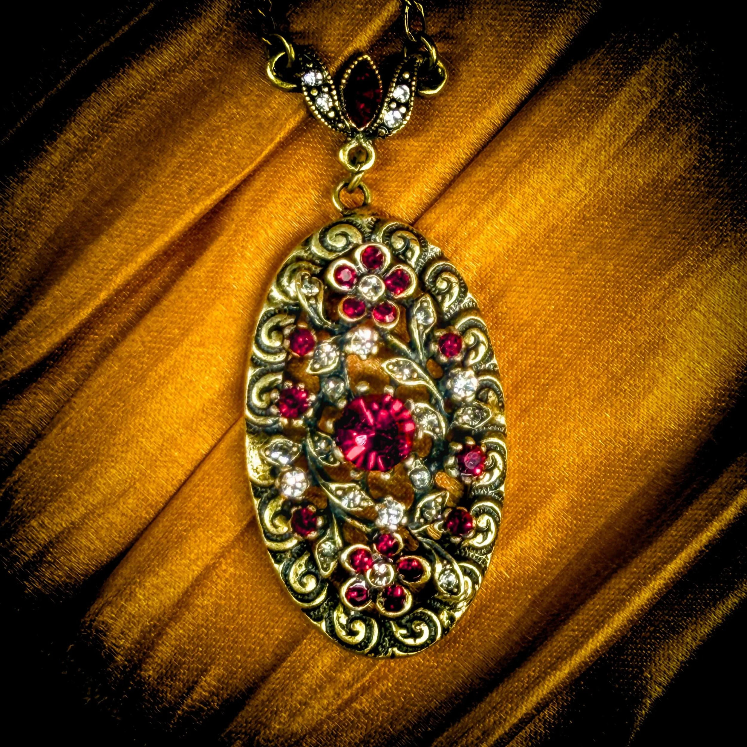 Victorian Garnet Floral Necklace 3.jpg