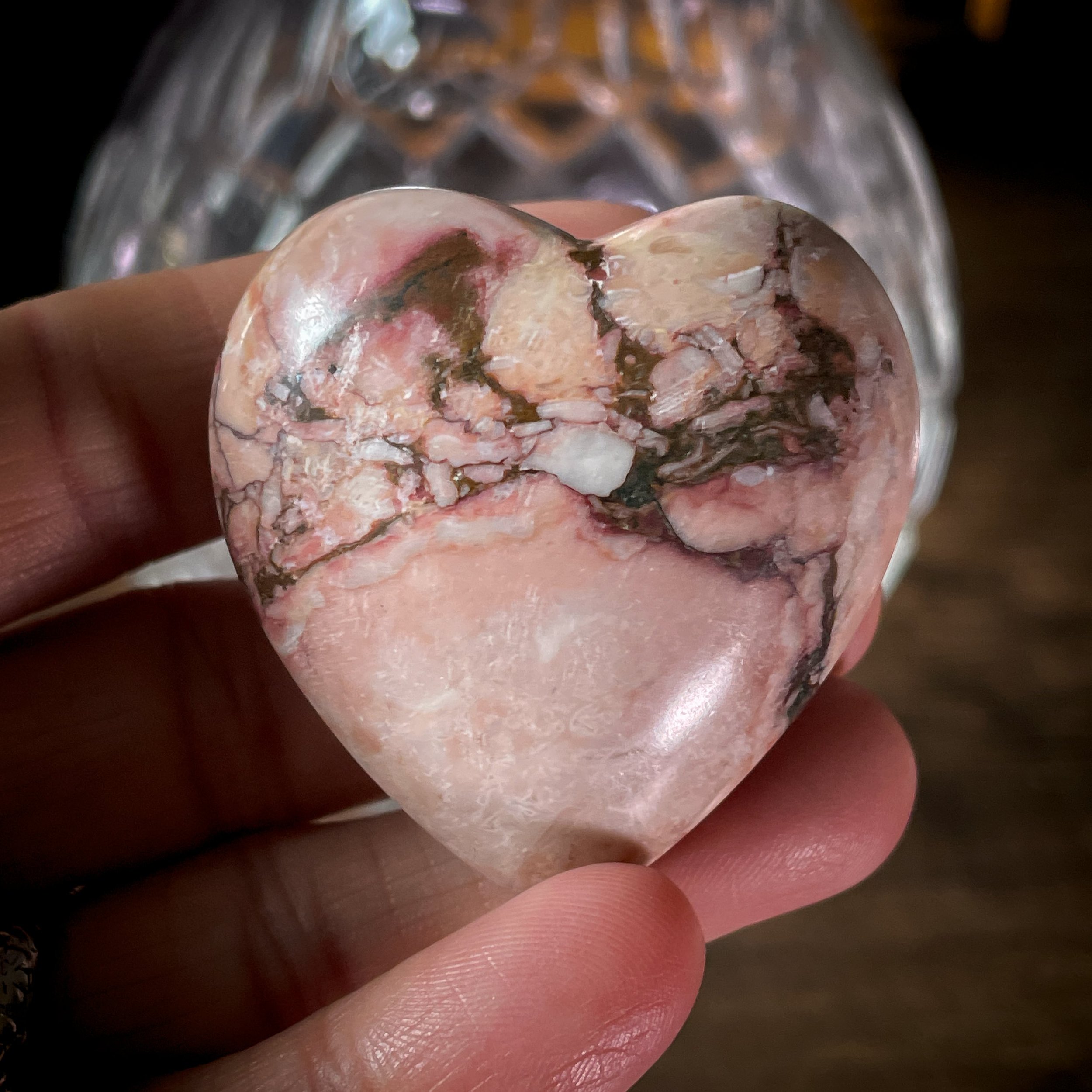Rose Jasper Heart – For Nurturing Love