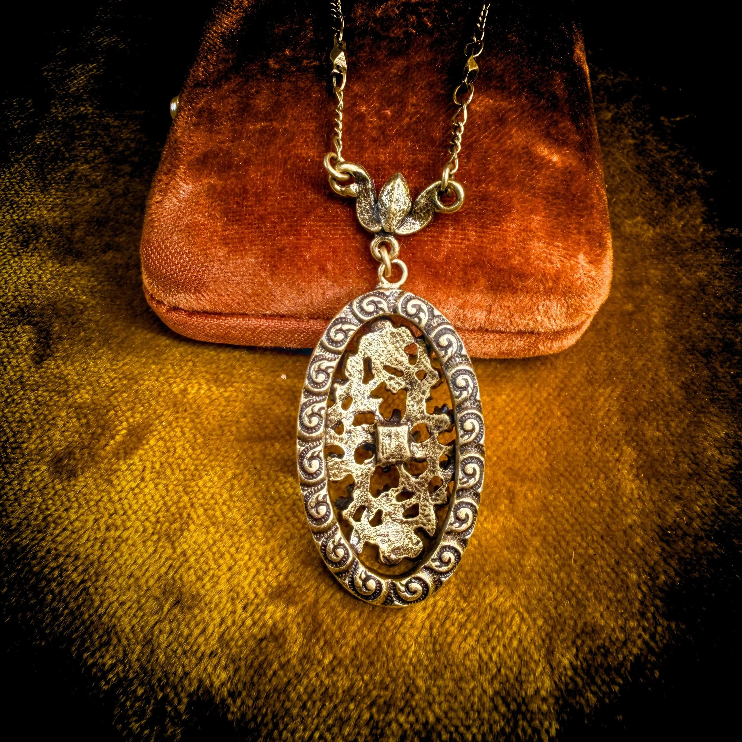 Victorian Garnet Floral Necklace 5.jpg