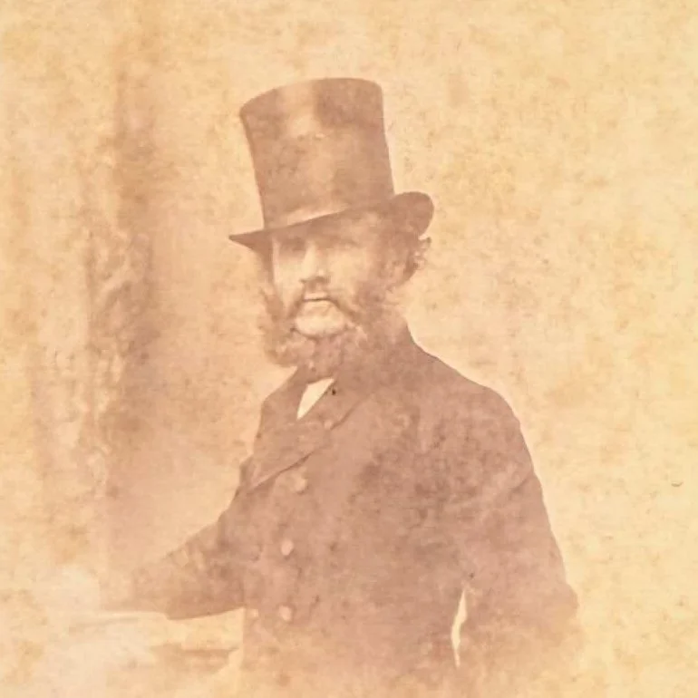 Adopt the Suspicious Gentleman Antique Victorian CDV