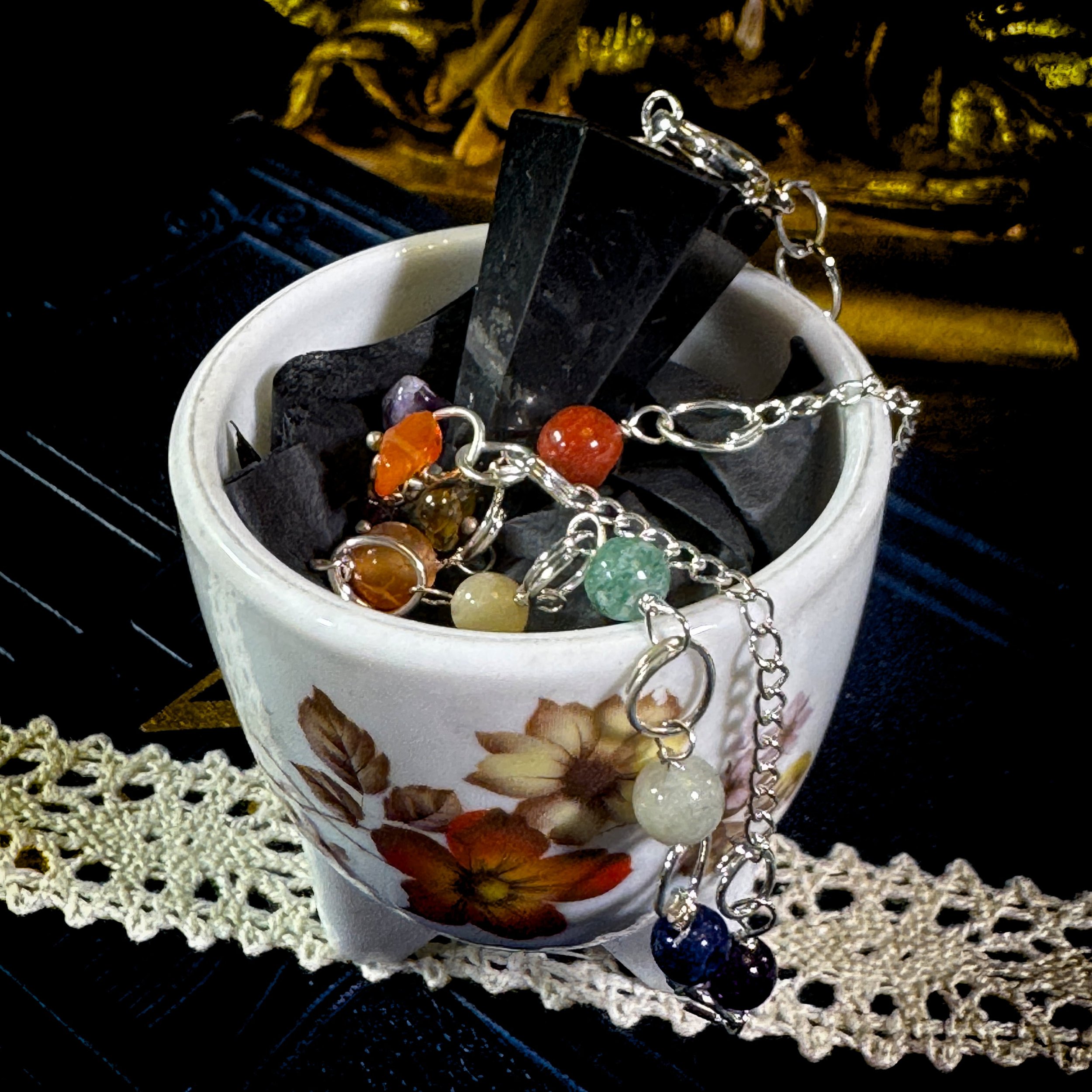 Reader’s Pendulum Rest — Shungite & Vintage Egg Cup 6.jpg
