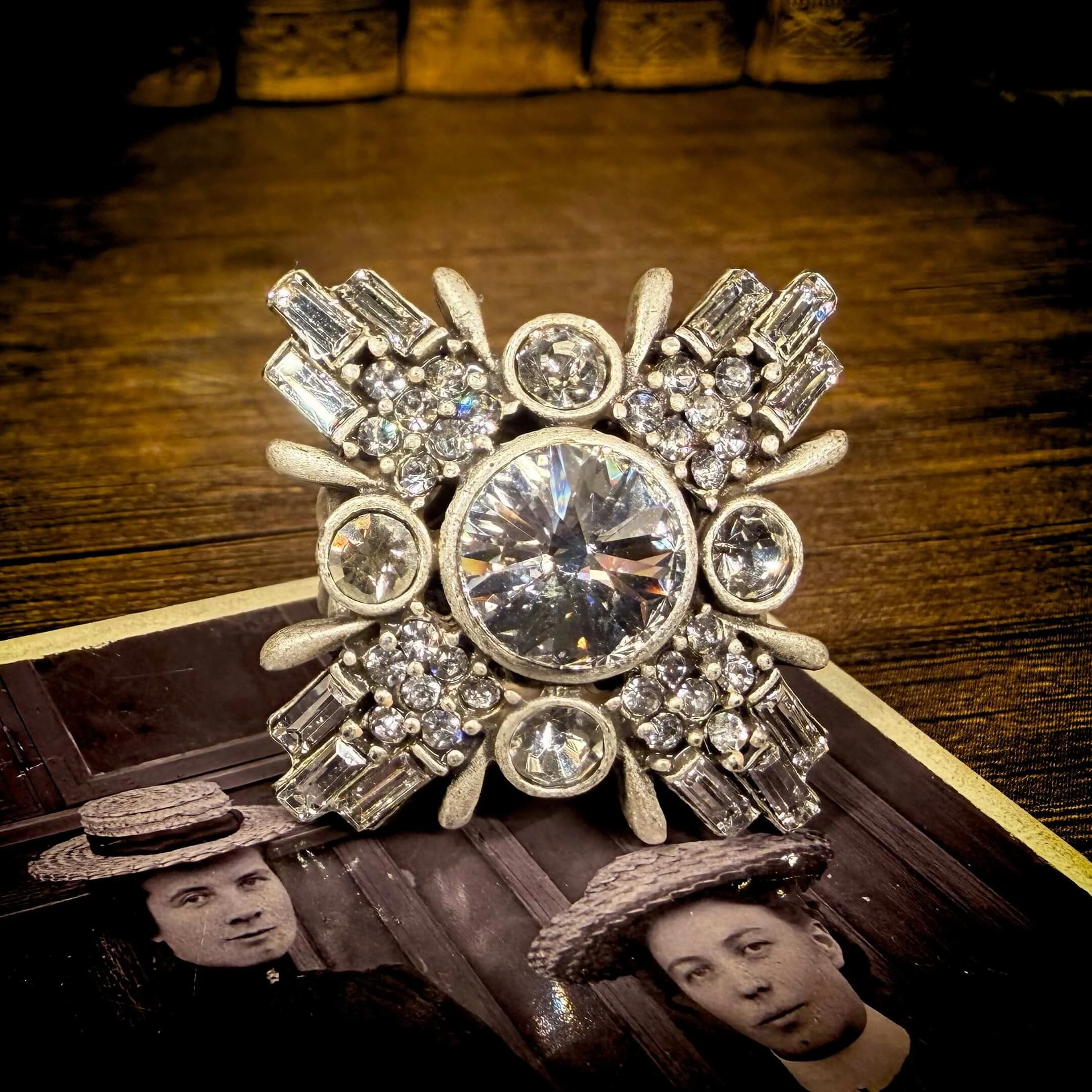 Art Deco Geometric Star Silver Ring  7.jpg
