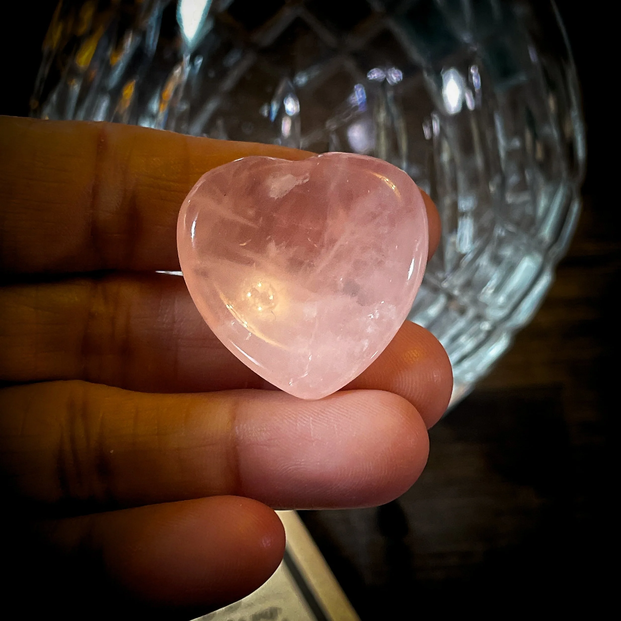 Rose Quartz Worry Stone – For Love & Healing