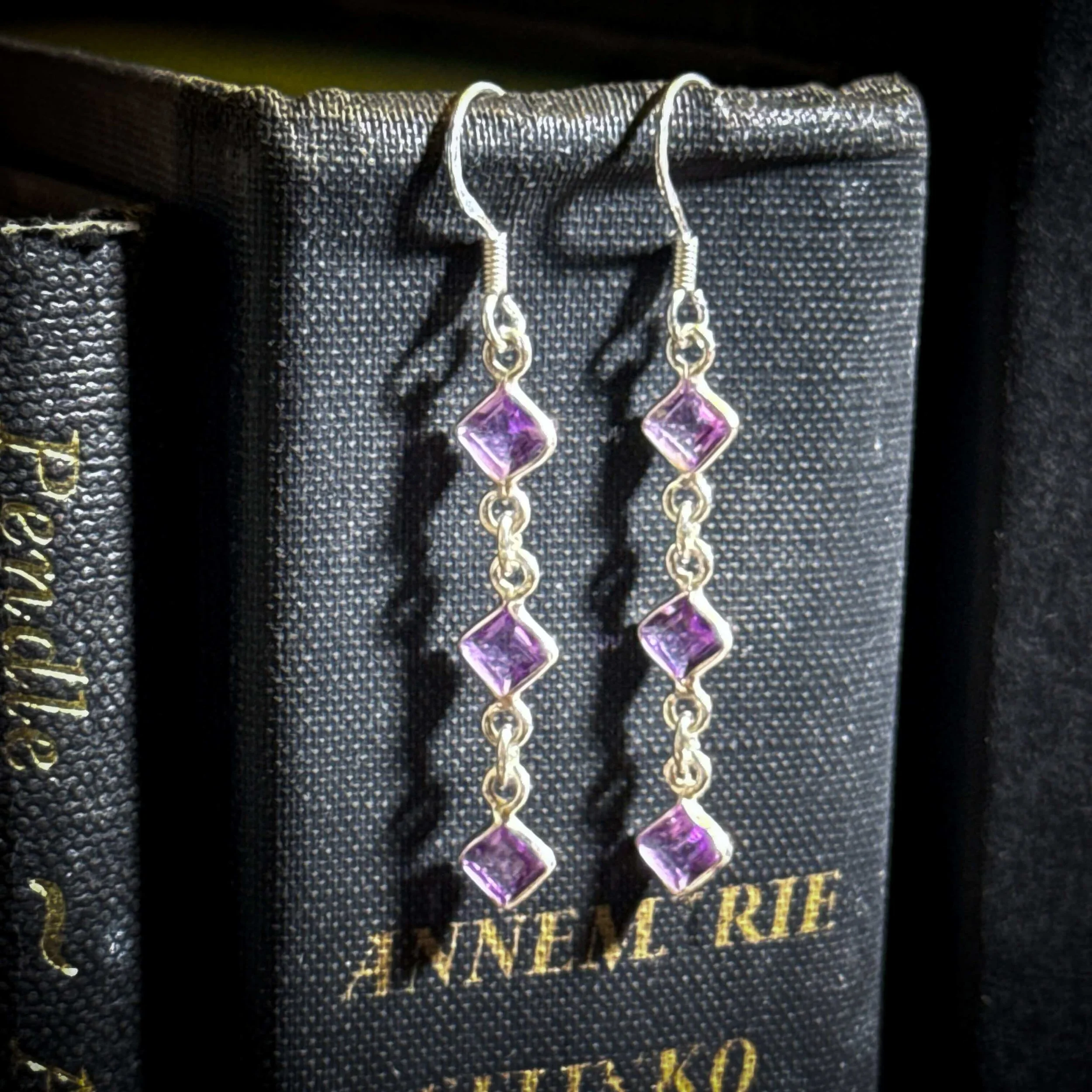 Amethyst Earrings For Intuition & Energetic Discernment