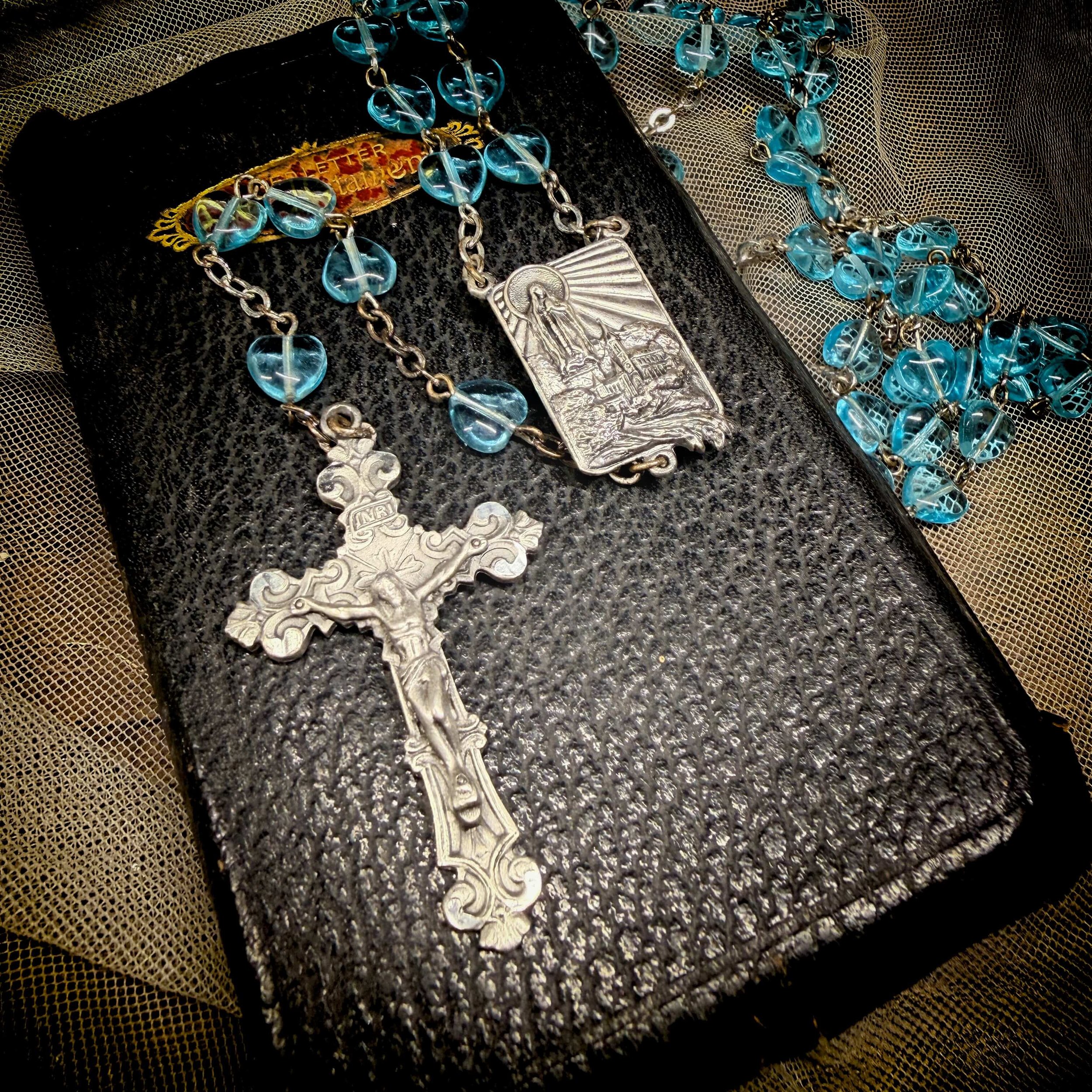 Lourdes Rosary Blue Heart Beads 1.jpg