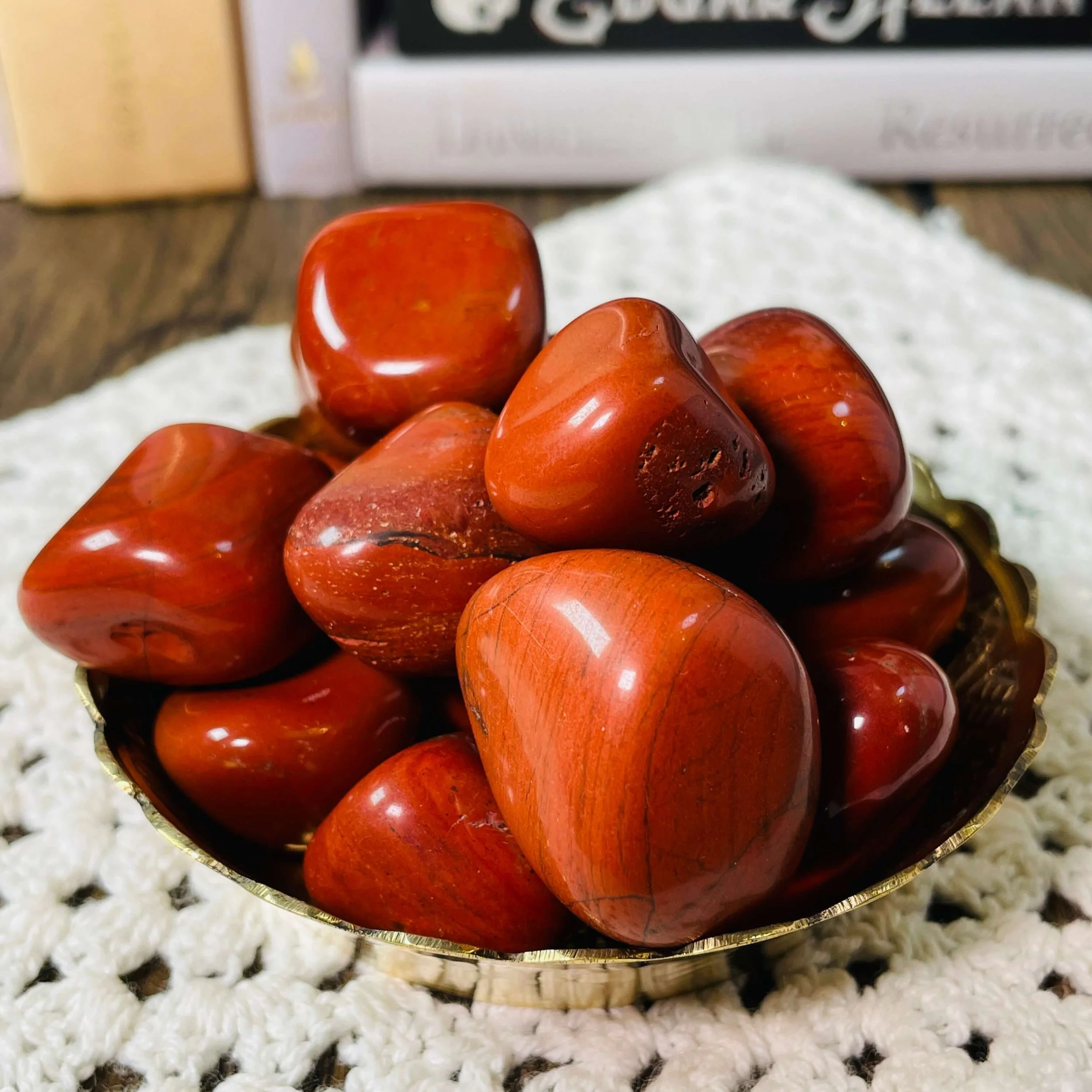 ๐ฅ Tumbled Red Jasper โ Root Down. Rise Strong.