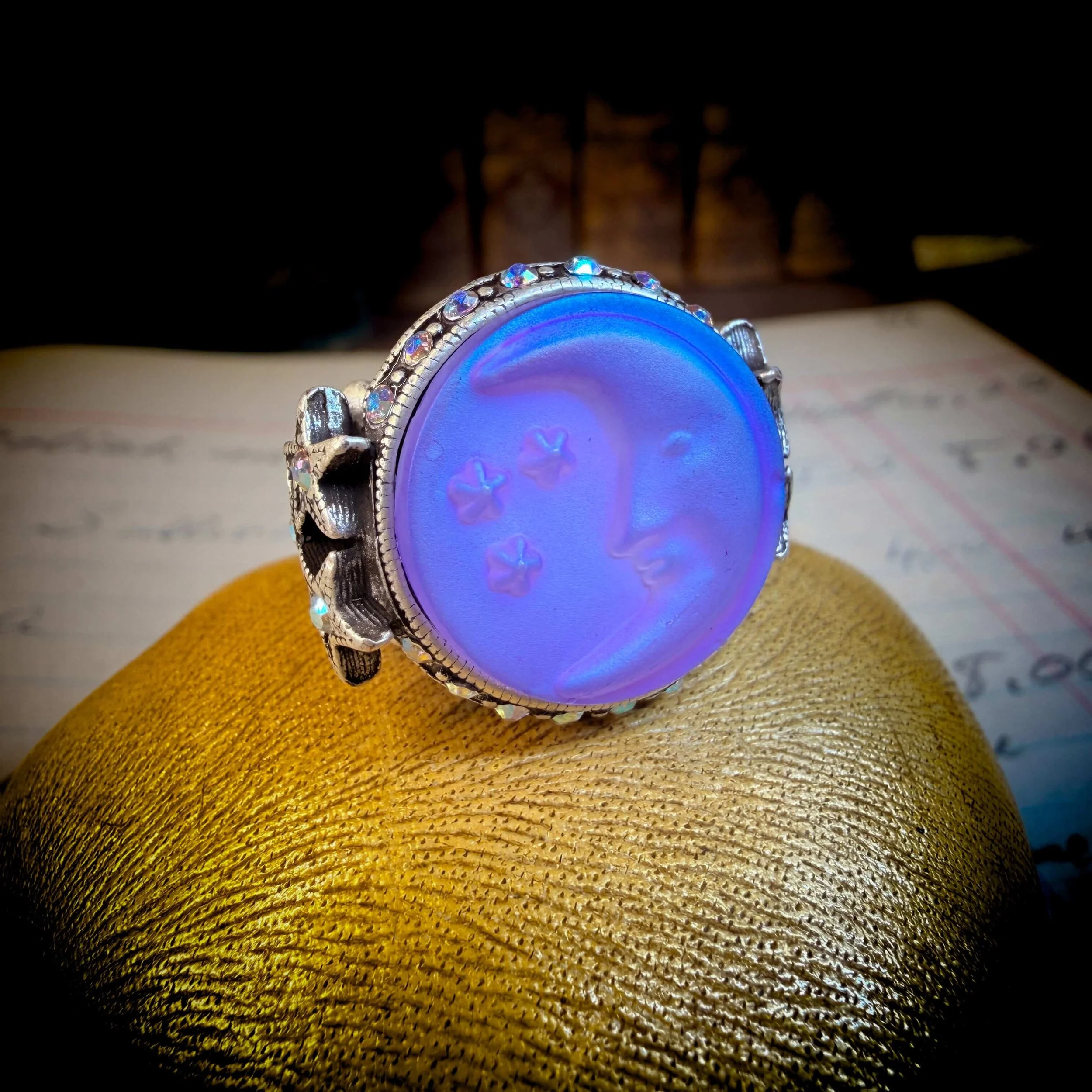Aurora Moon Ring for Intuition