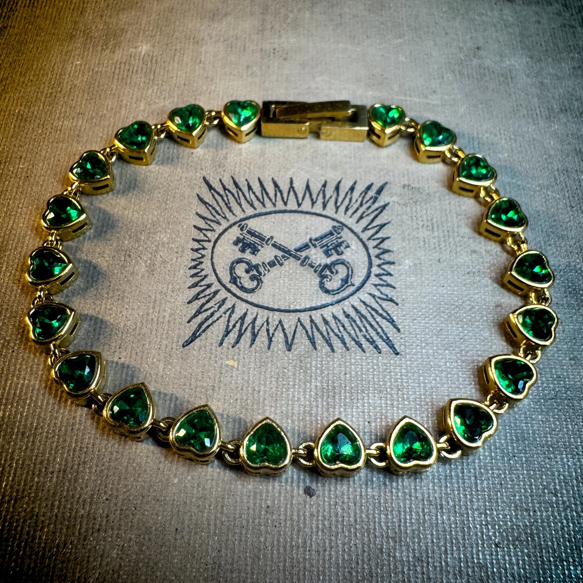 Emerald Heart Tennis Bracelet 6.jpg