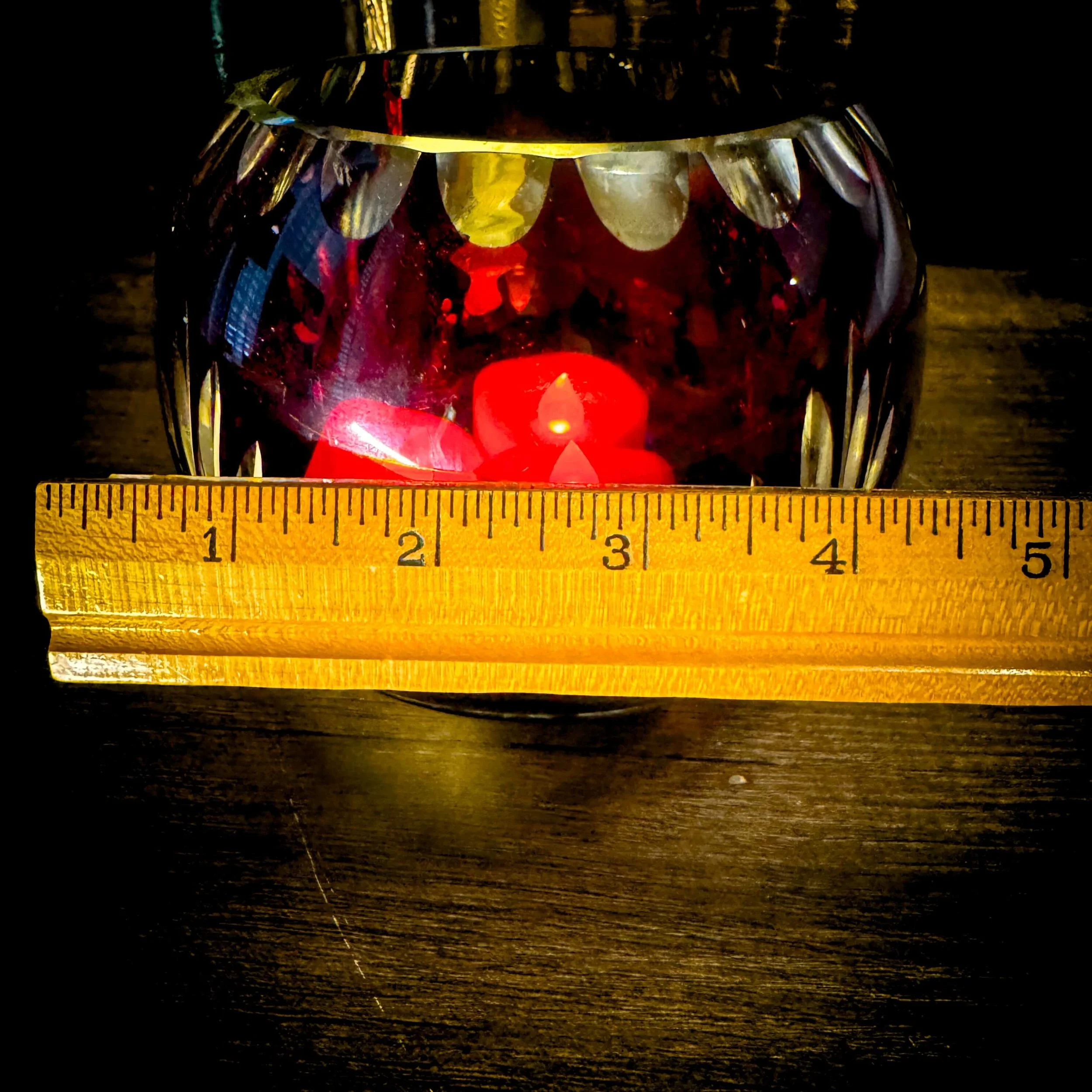 Brass Holder Red Cut Glass Bowl 3.jpg