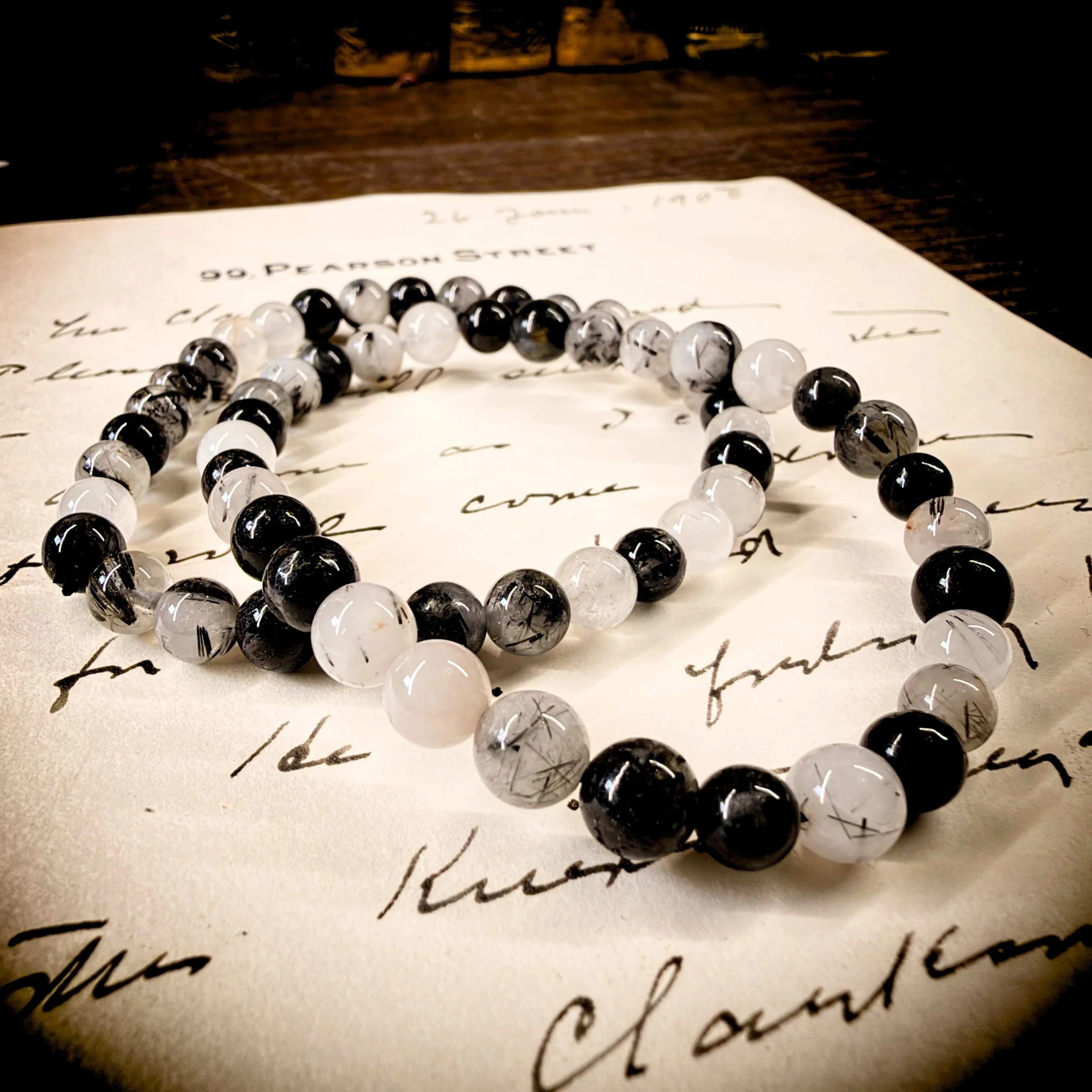 Tourmalinated Quartz Bracelet for Protection & Clarity 🛡️