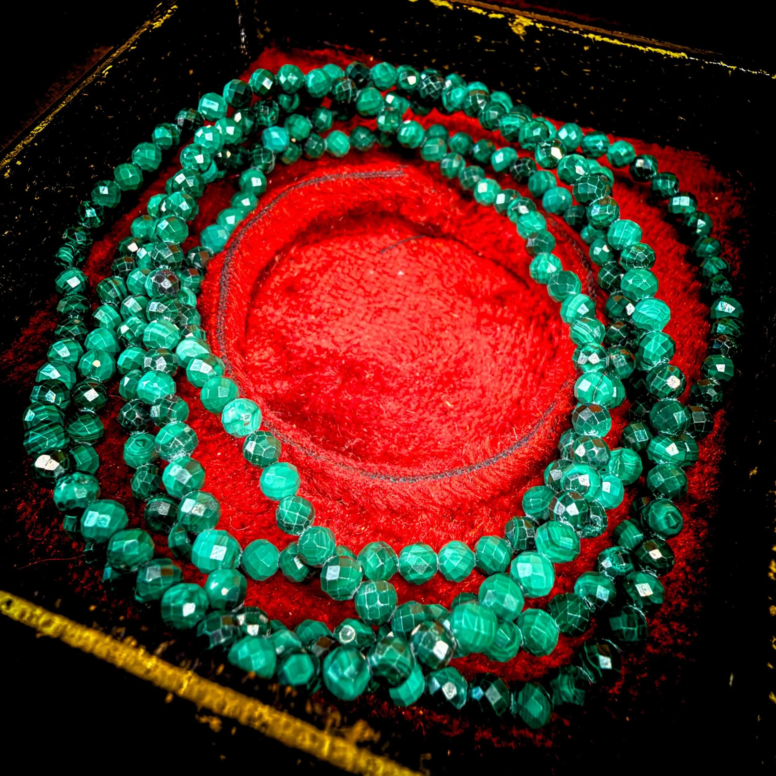 3mm Malachite Faceted bracelet 7- 1.jpg