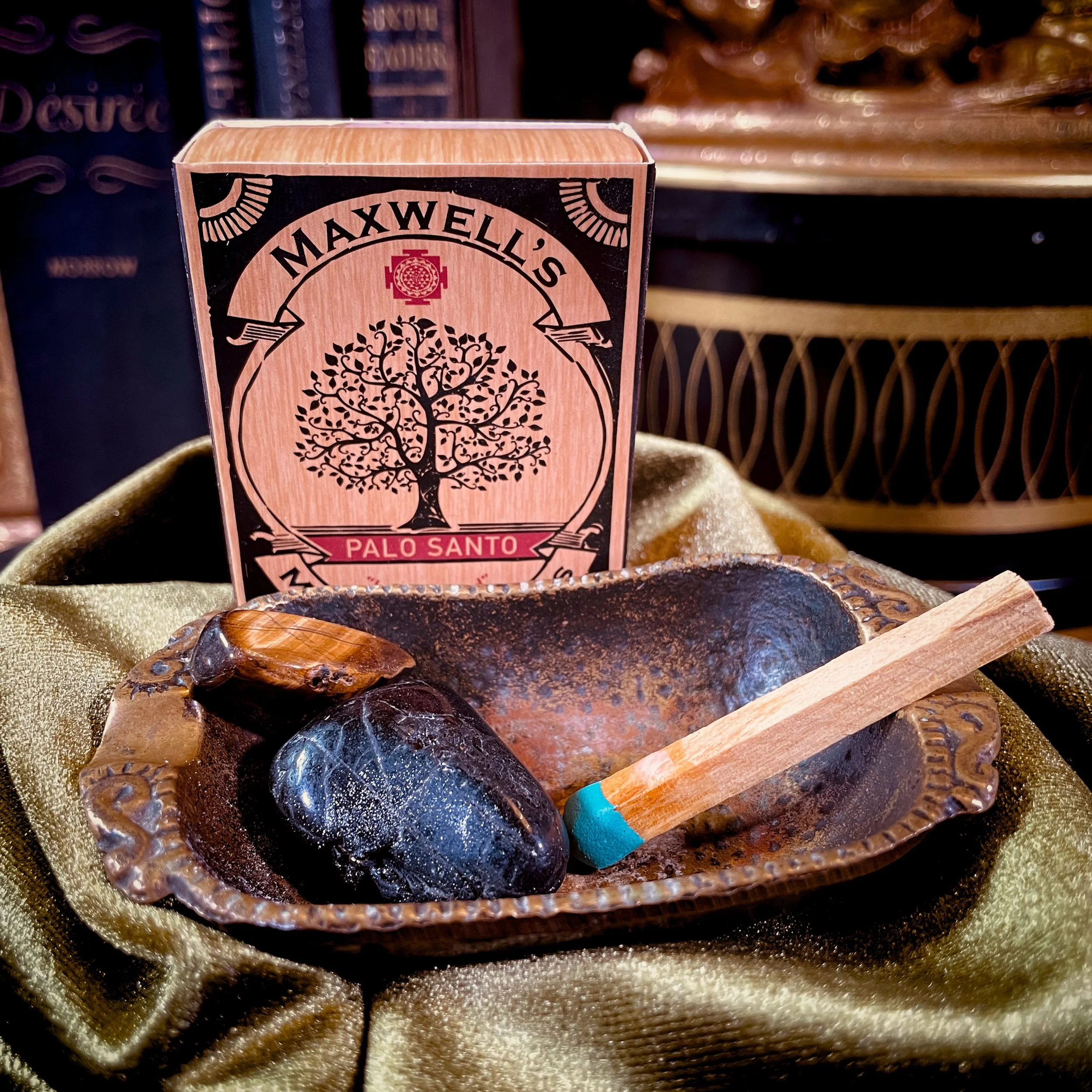 Vintage Brass Dish for Palo Santo & Ritual Use