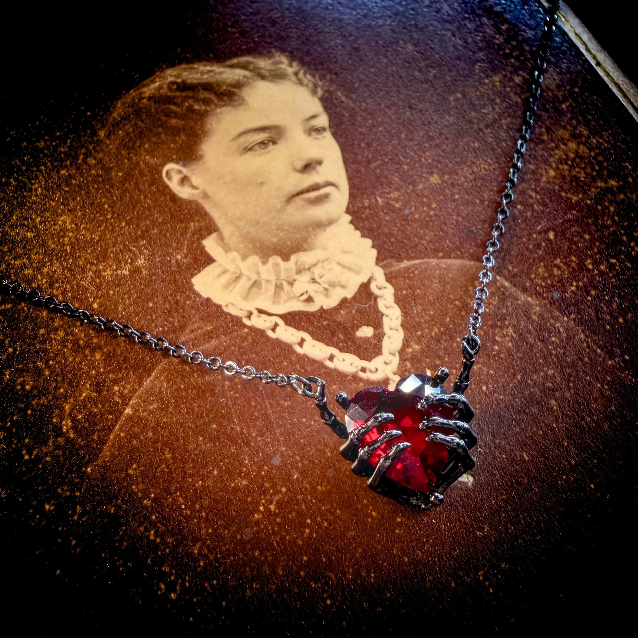 Skeleton Hand Heart Necklace 6.jpg