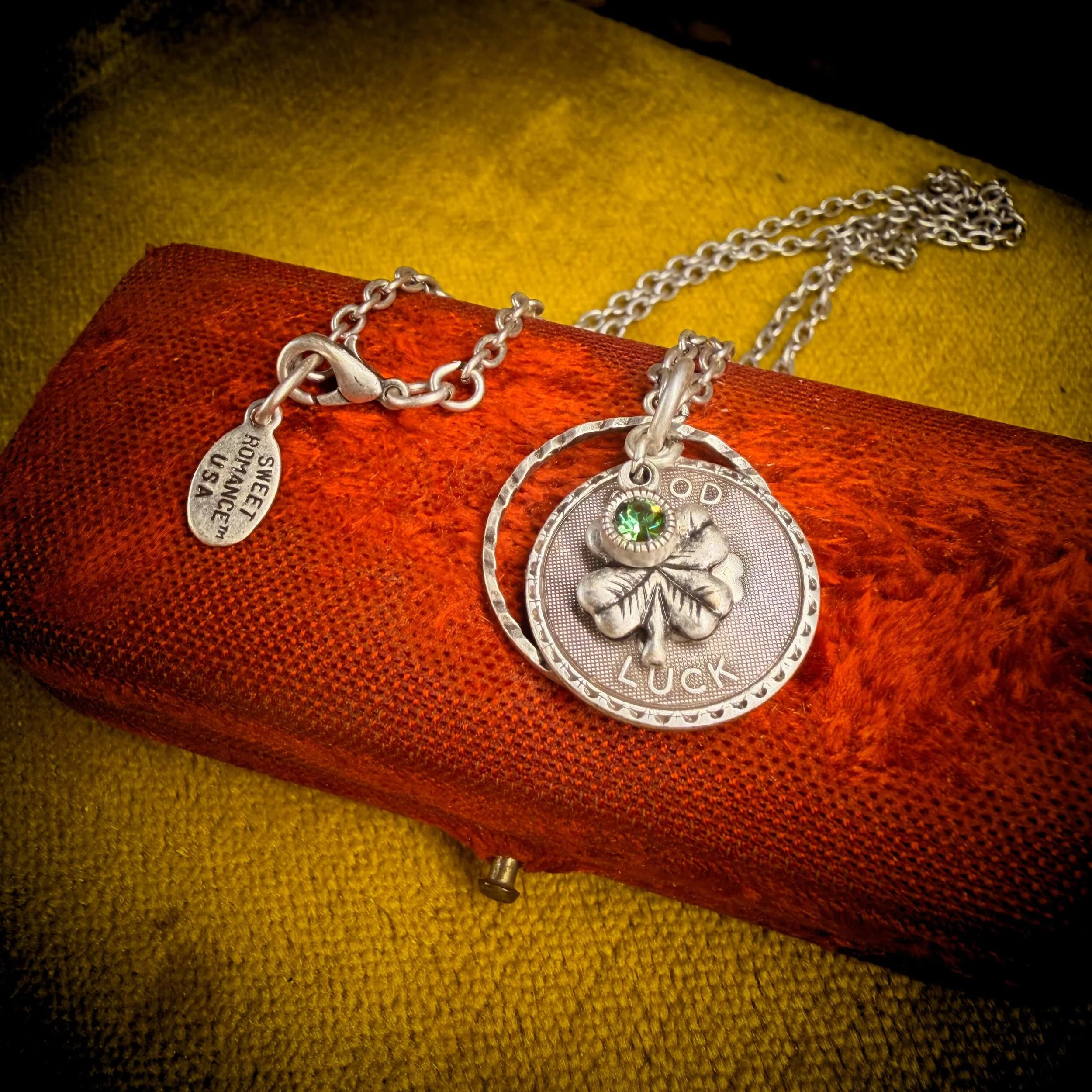 Good Luck Coin Necklace with Four Leaf Clover Charm 1(1).jpg
