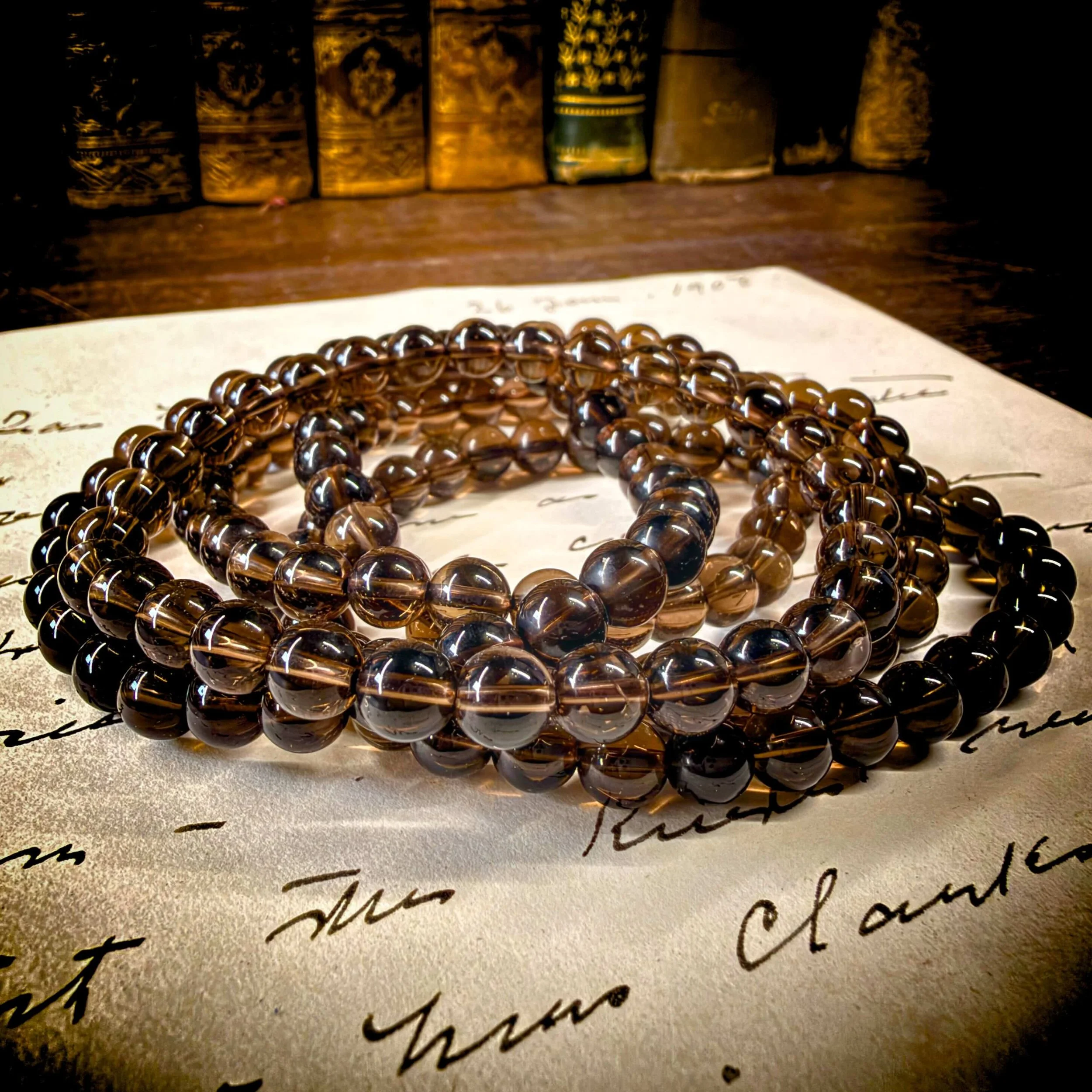 6mm Smoky quartz bracelet 7- 3.jpg