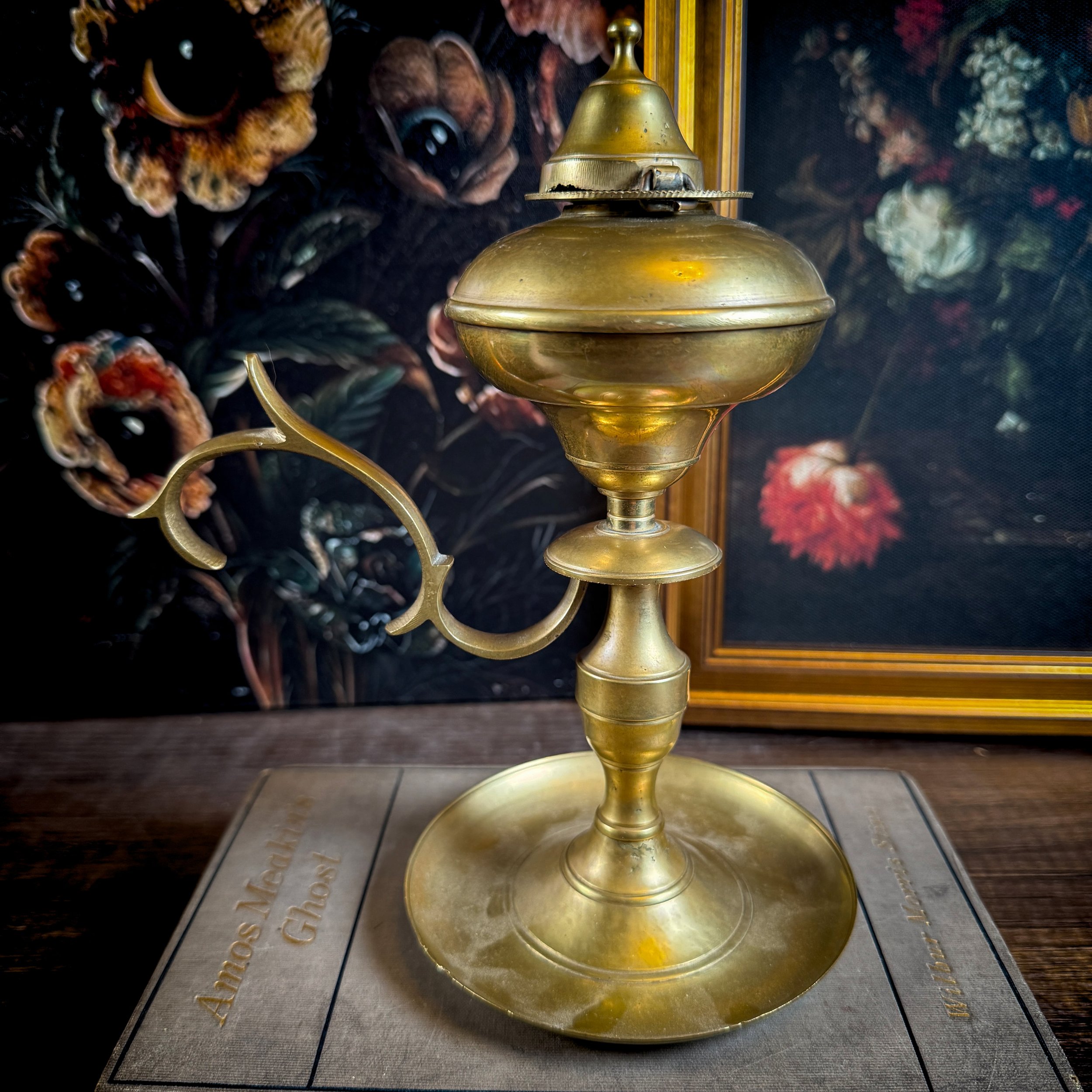 Vintage Brass Oil Lamp 6.jpg