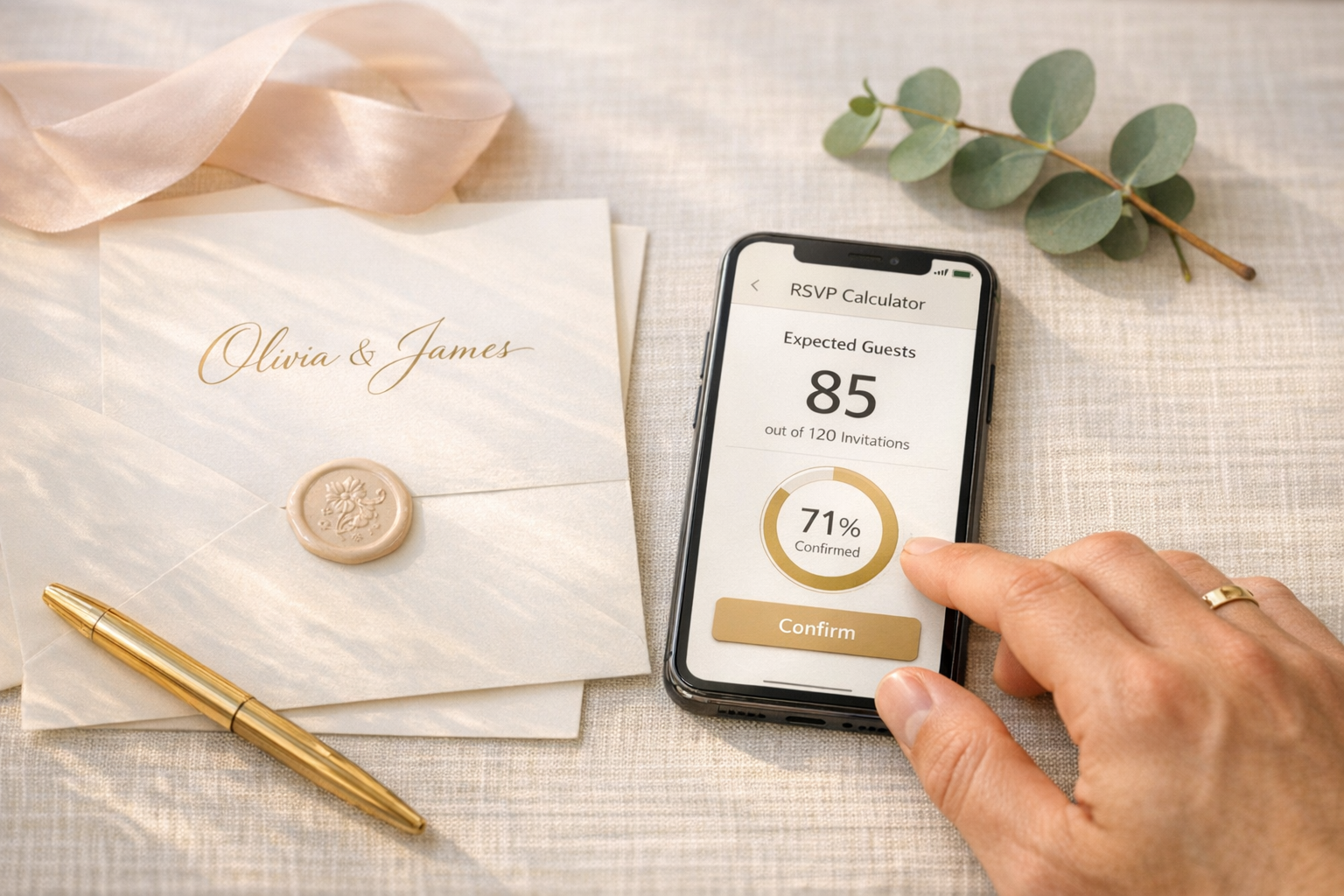 Wedding RSVP Calculator