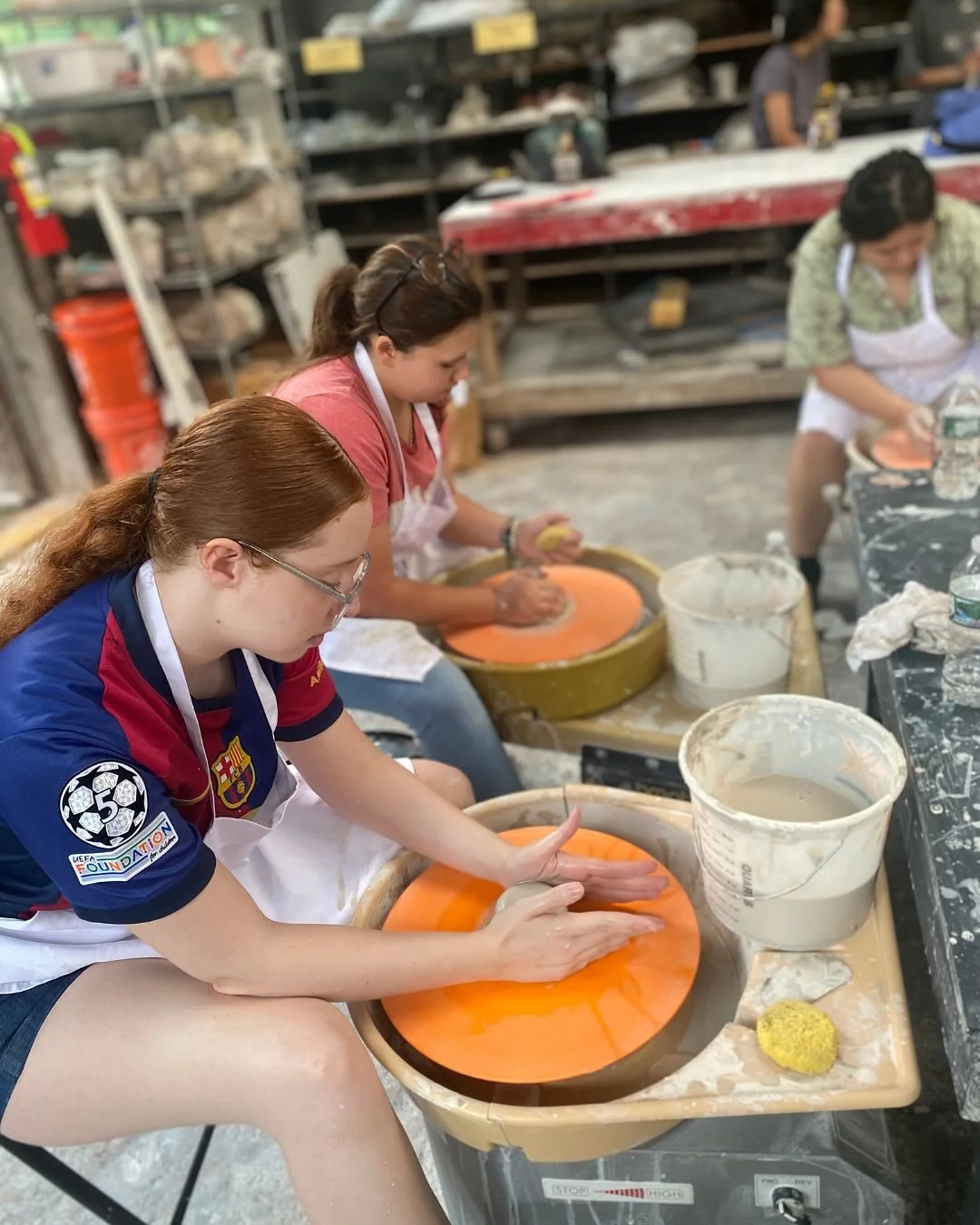 Shout out to @thesteelyard for another amazing summer ceramics program for POD teens! They had the opportunity to experiment with new ways of working with clay and make unique pieces. 🐉🤲🏼
