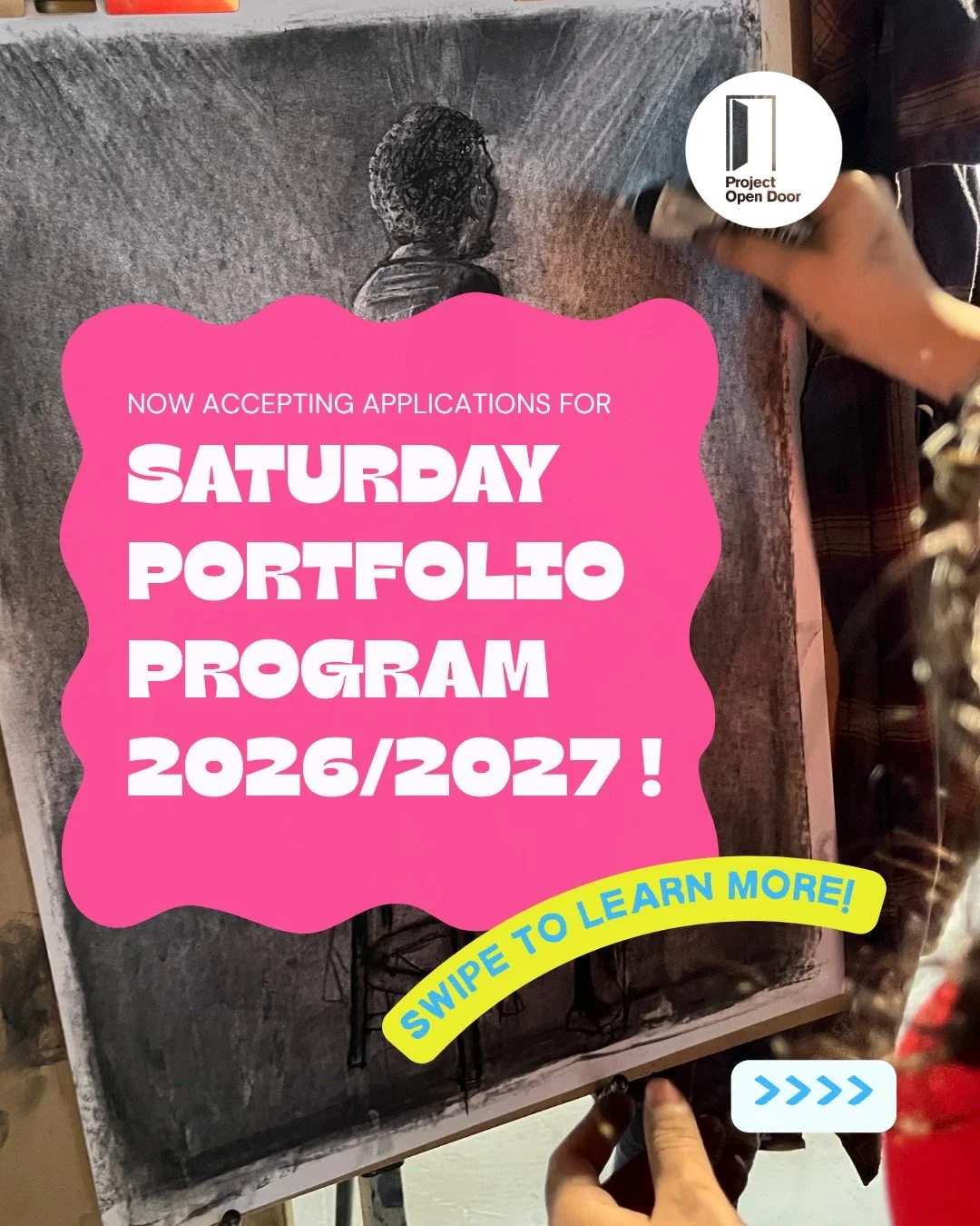 POD is now accepting applications&nbsp;for its Saturday&nbsp;Portfolio Program for the&nbsp;2026/2027&nbsp;academic year! ⭐⭐⭐

We're looking for creative and motivated teens who are interested in developing their artistic skills, joining a community 