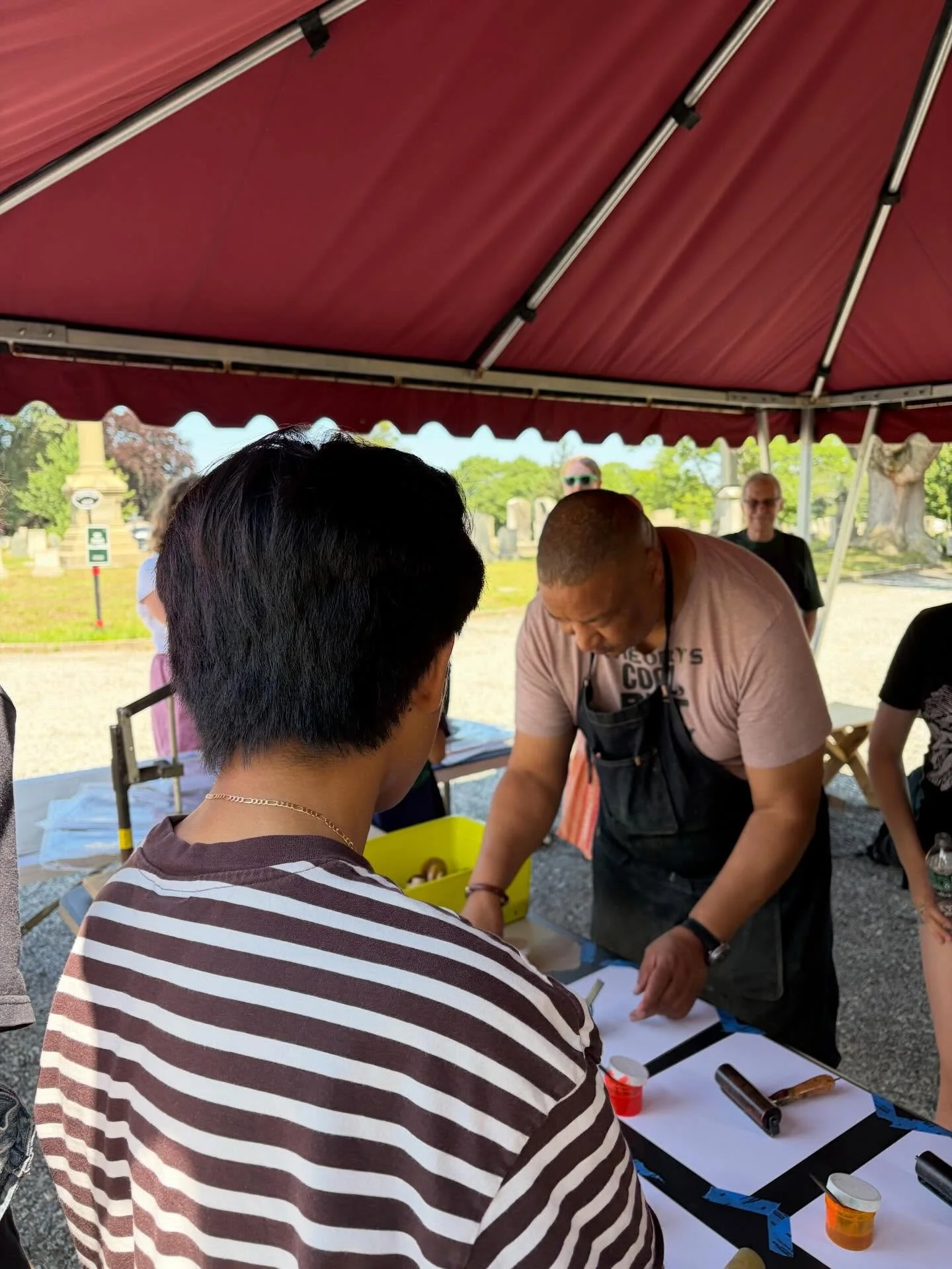 A recap from last weekend&rsquo;s Art &amp; Ancestors Workshop at North Burial Ground in Providence. What an awesome experience! 🎨

Huge thanks to @ulliryder @jacquesoffset and @pvdnorthburialground for making this workshop a success!