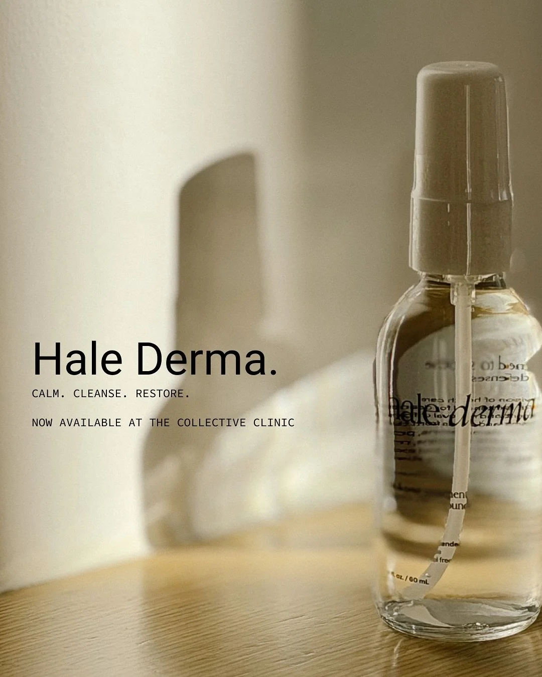 Your skin&rsquo;s healing phase deserves the same care as your treatment.
⠀
Meet Hale Derma. A medical-grade, hypochlorous acid mist that calms, cleanses, and protects the skin before and after aesthetic treatments.
⠀
✨ Reduces redness and irritation
