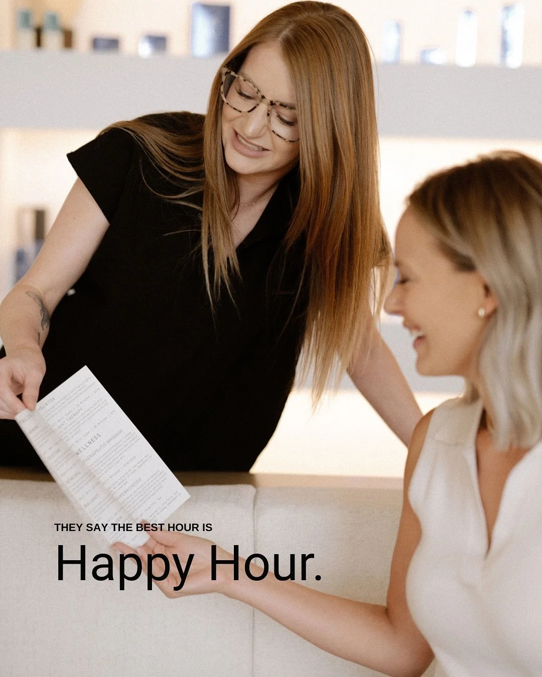 Your favourite hour has arrived&ndash;reserve your happy hour glow at The Collective Clinic.

From now until December 31, 2025, join us every Monday, Tuesday, and Wednesday from 1:00 PM to 4:00 PM and indulge in exclusive pricing with our expert inje